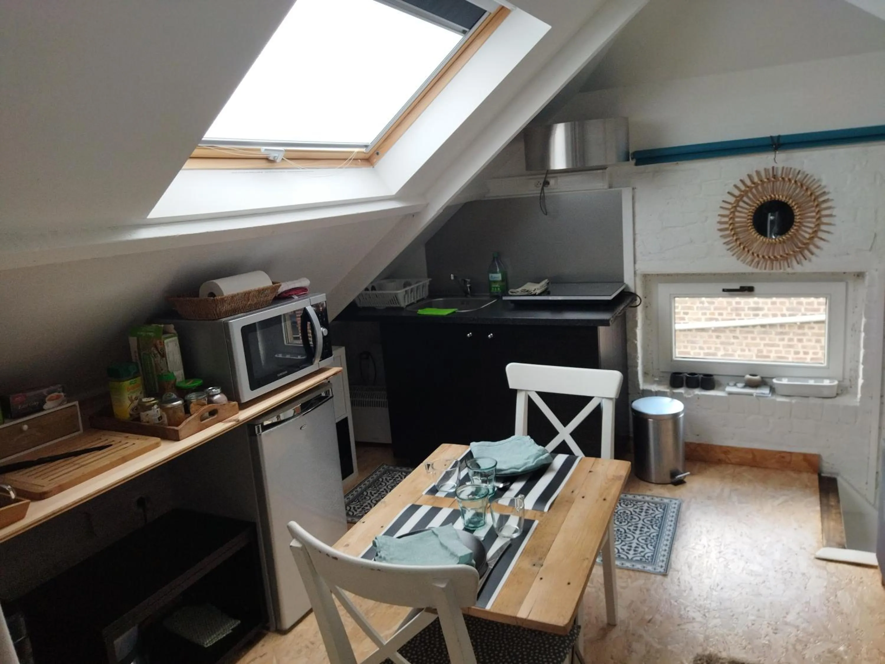 Dining area in Beatrice's gardens