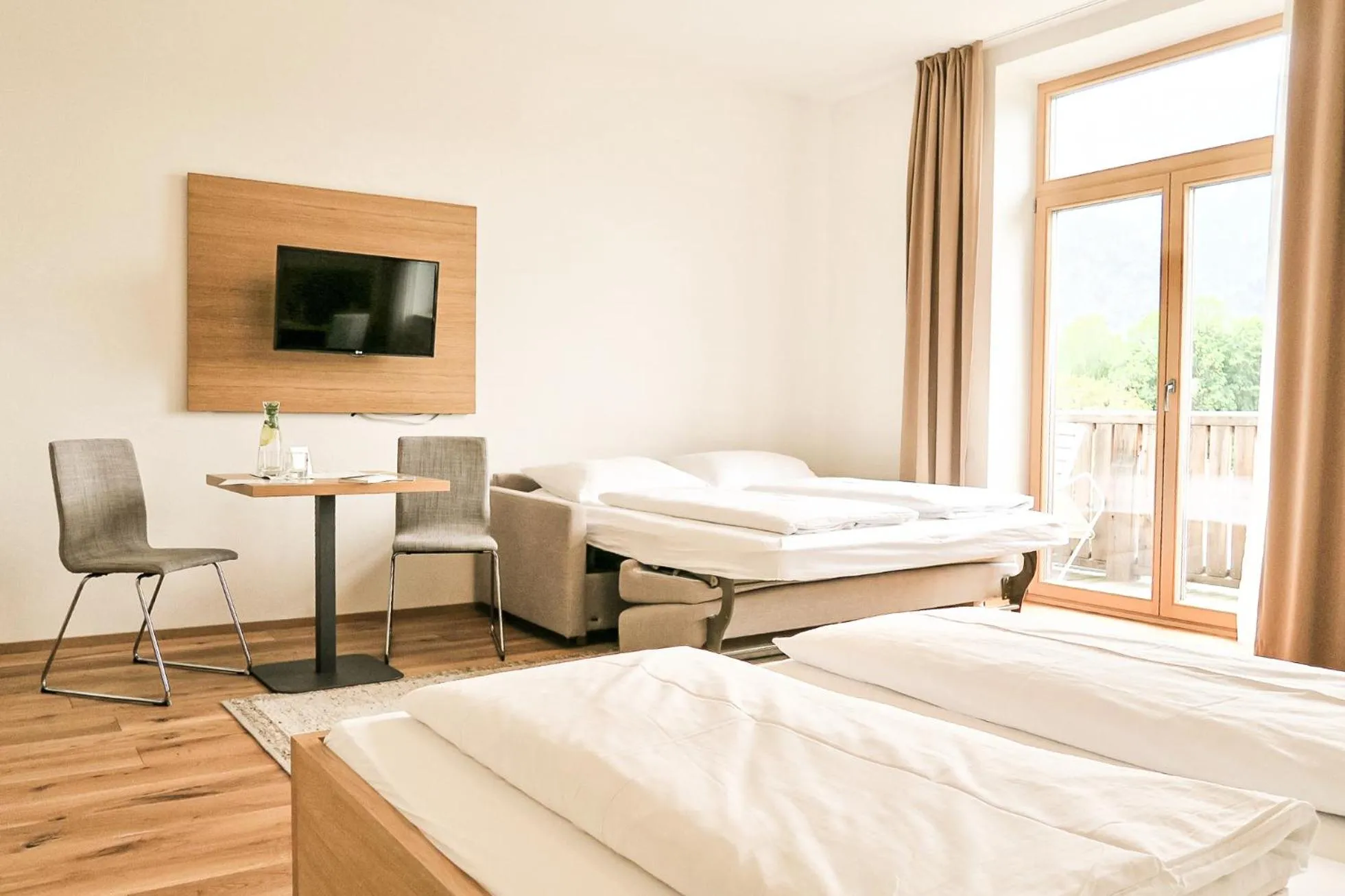 Bed in Hotel Vötterl