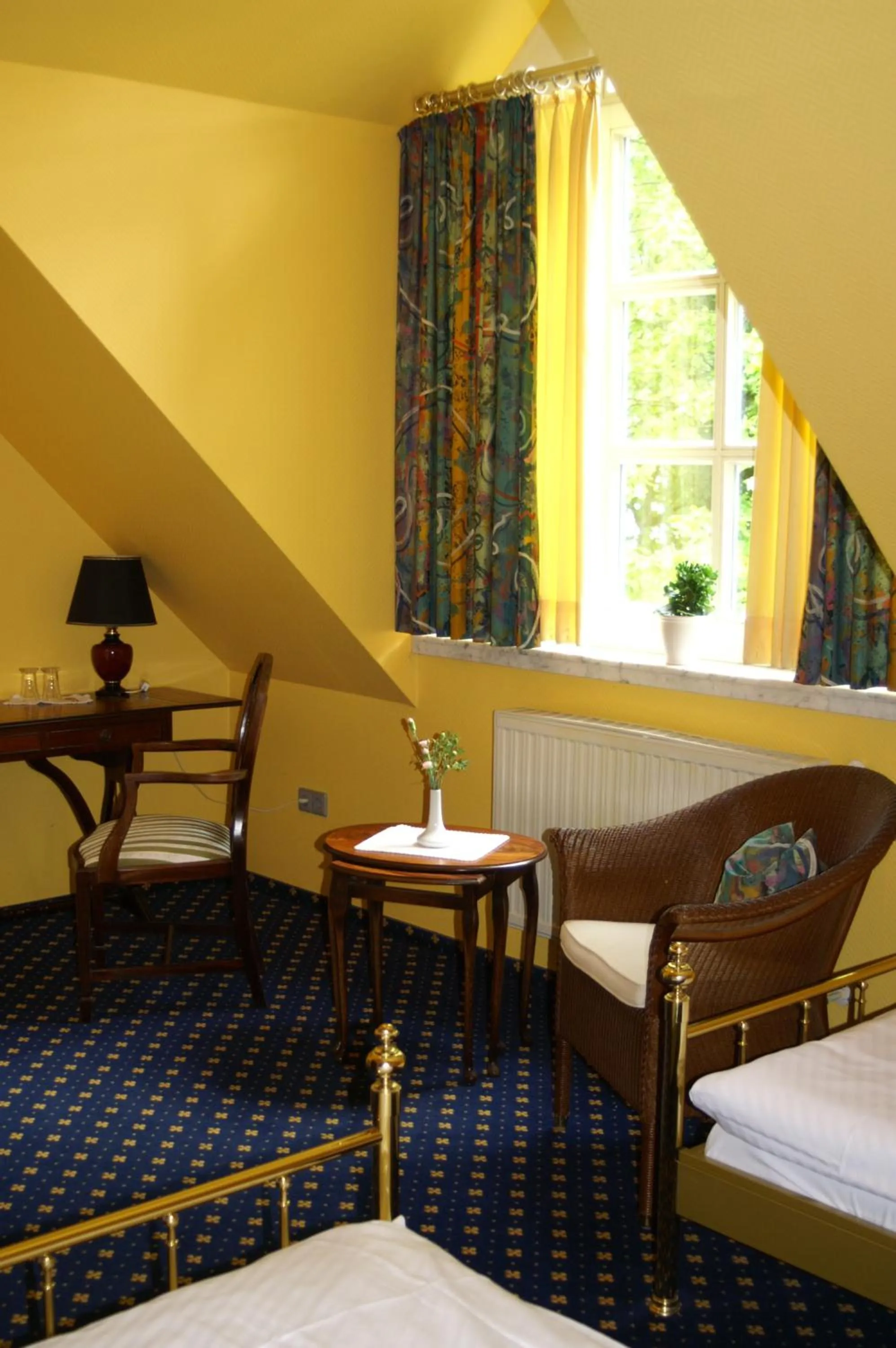 Decorative detail, Bed in Hotel Borcharding Rheine Mesum