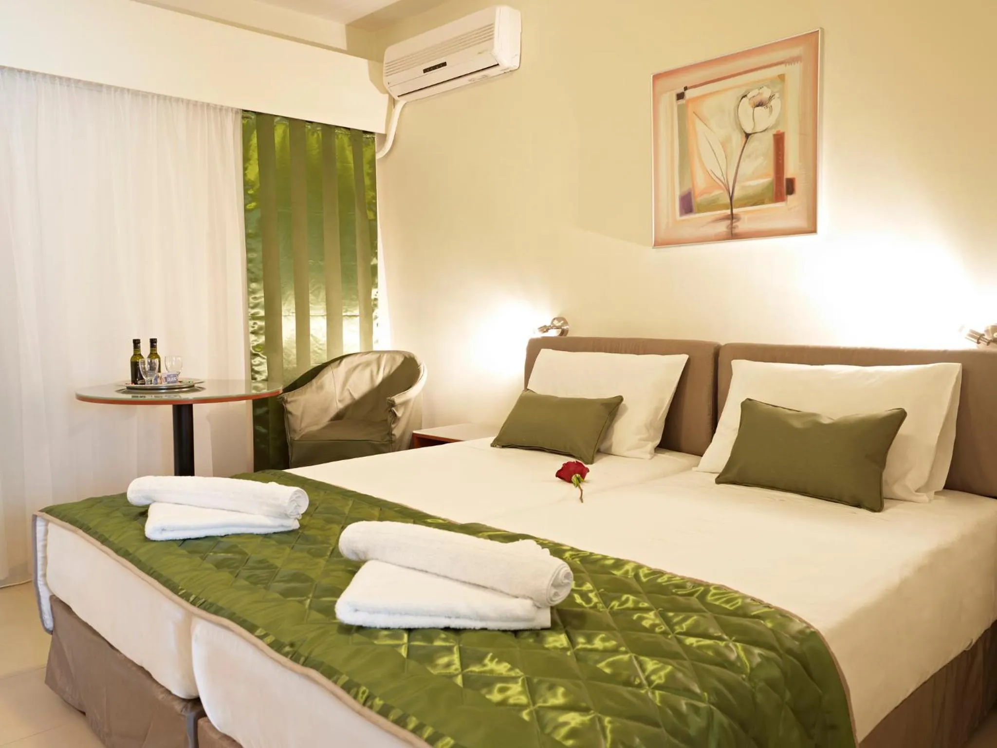 Bed in Hotel Galaxias