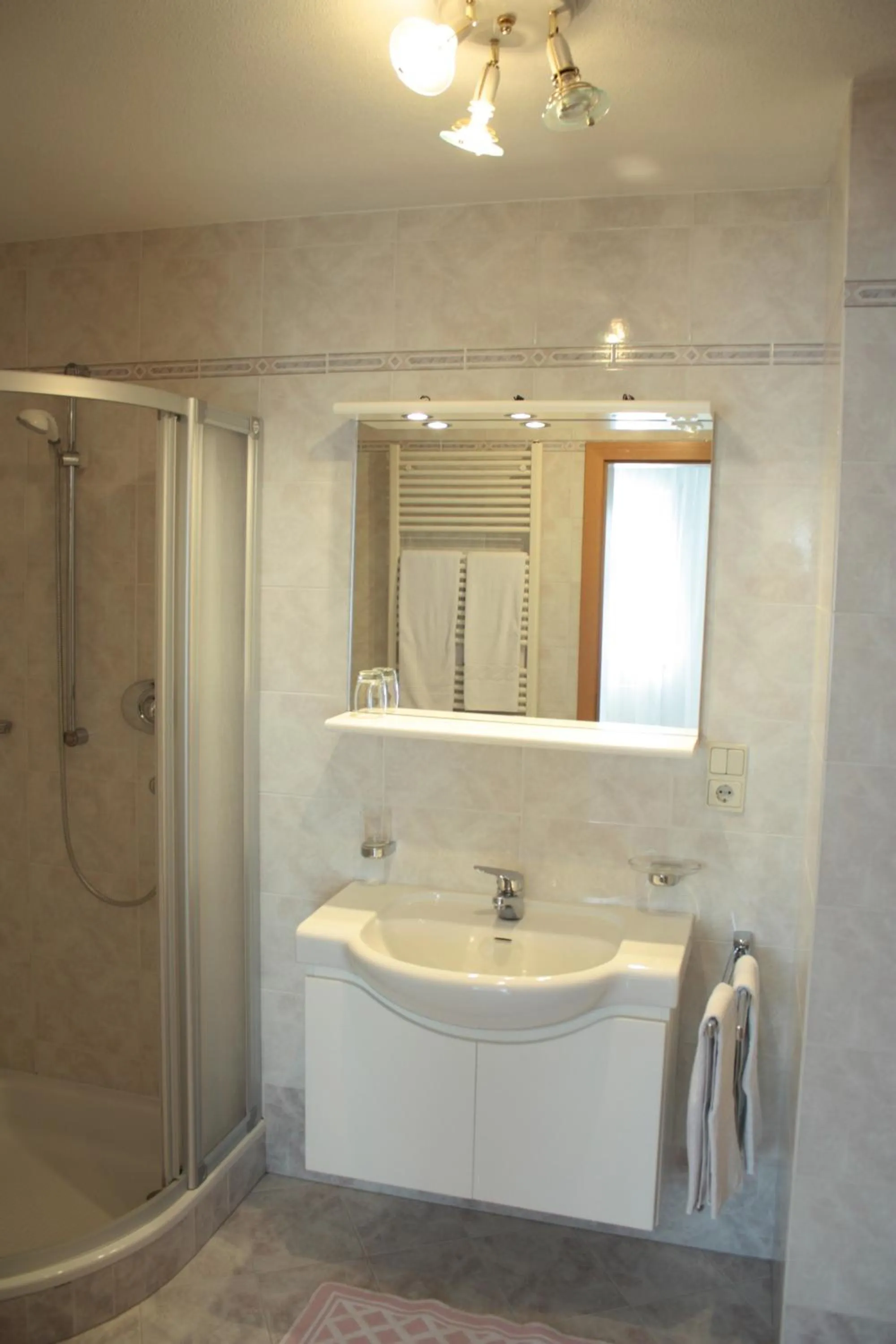 Shower in Appartement Prieth