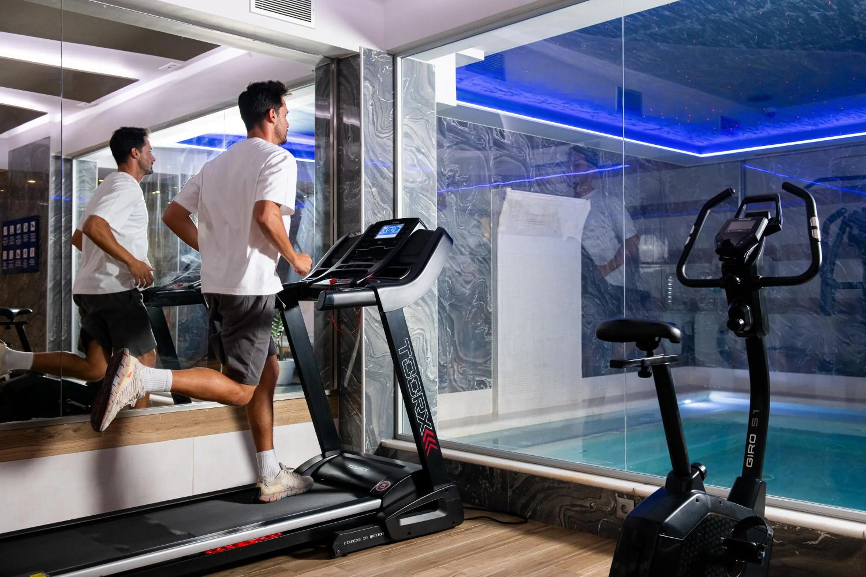 Fitness centre/facilities in Melrose Rethymno by Mage Hotels