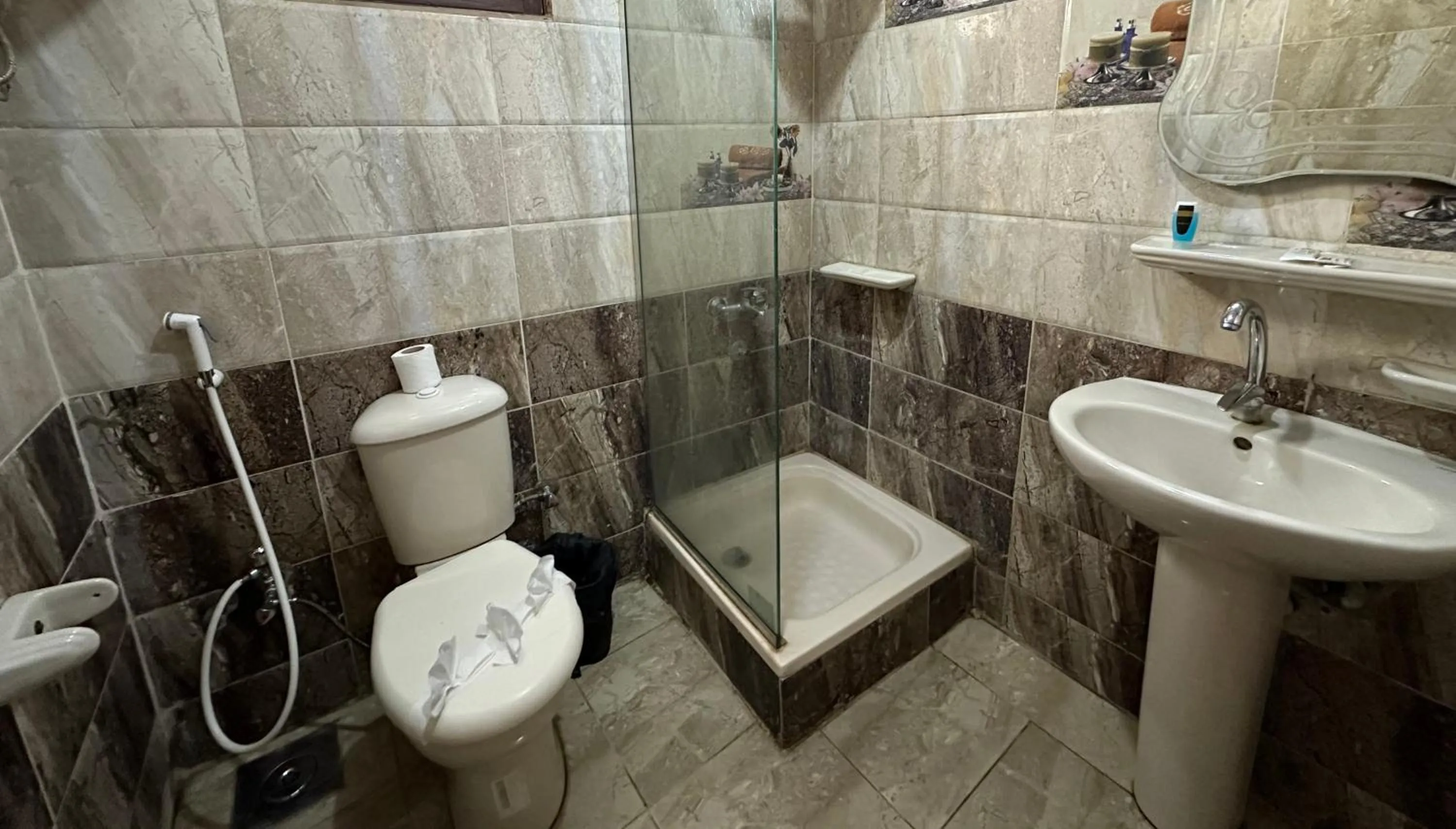 Bathroom in Pyramids Family Inn