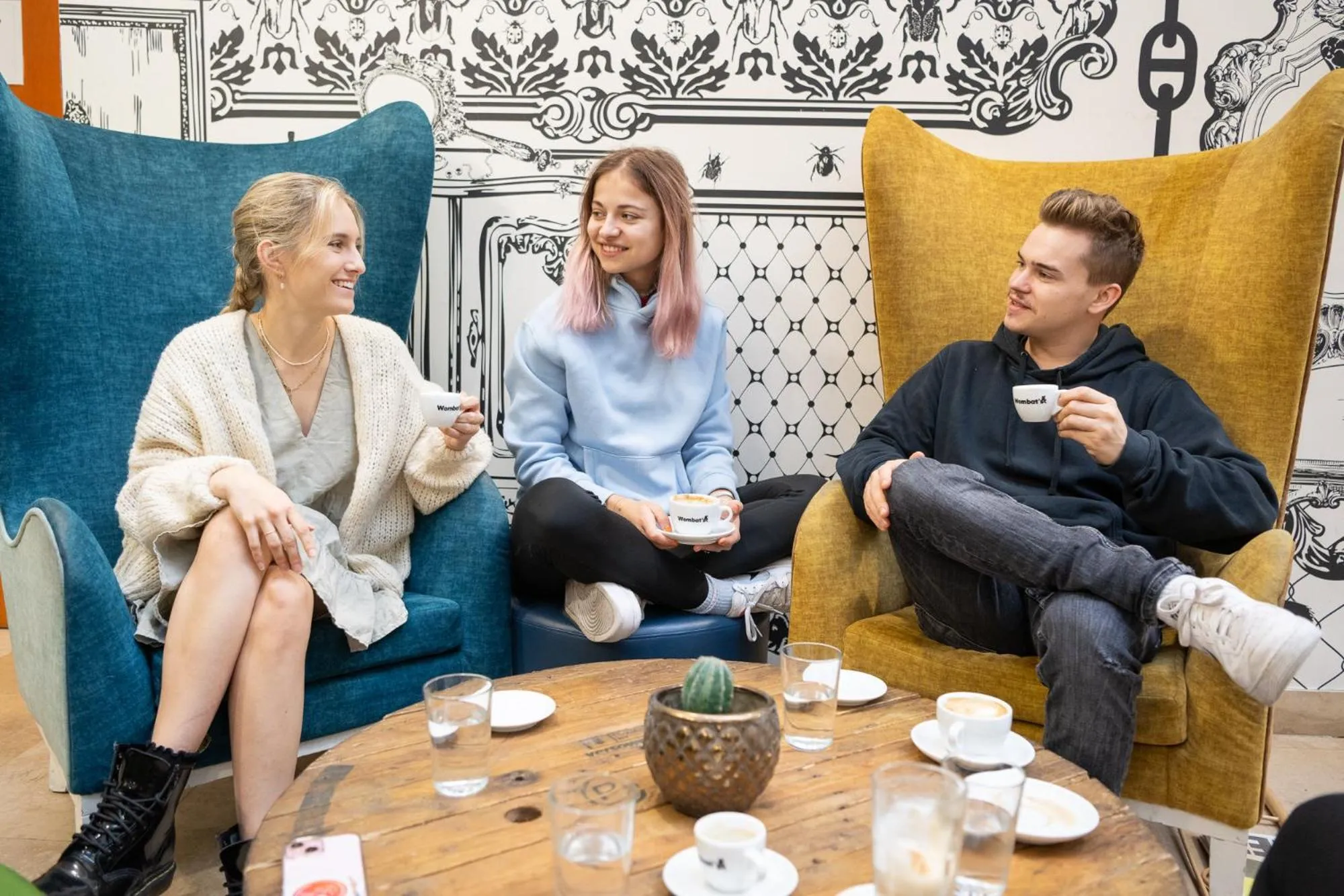 People in Wombat's City Hostel Budapest