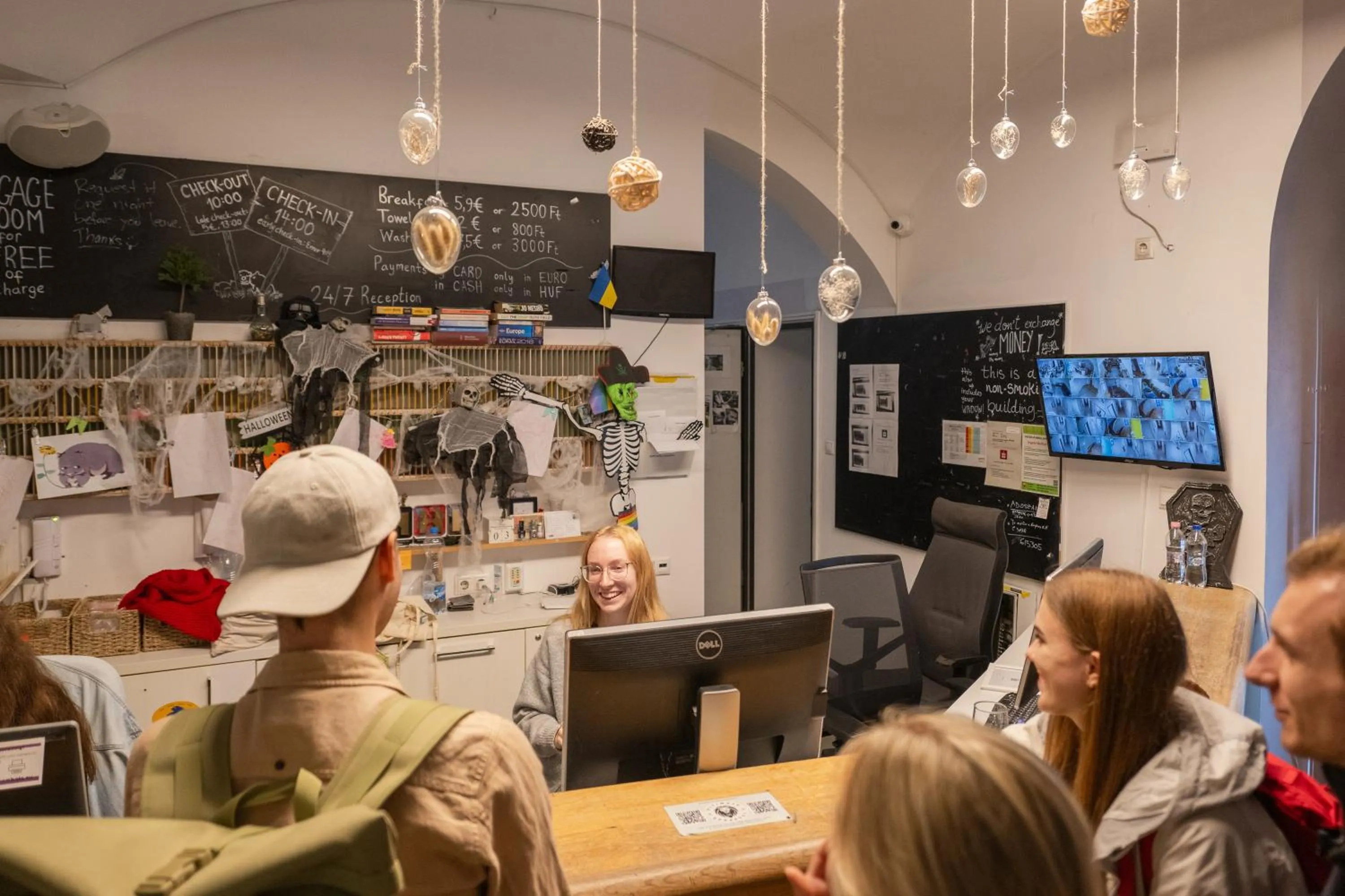 People in Wombat's City Hostel Budapest