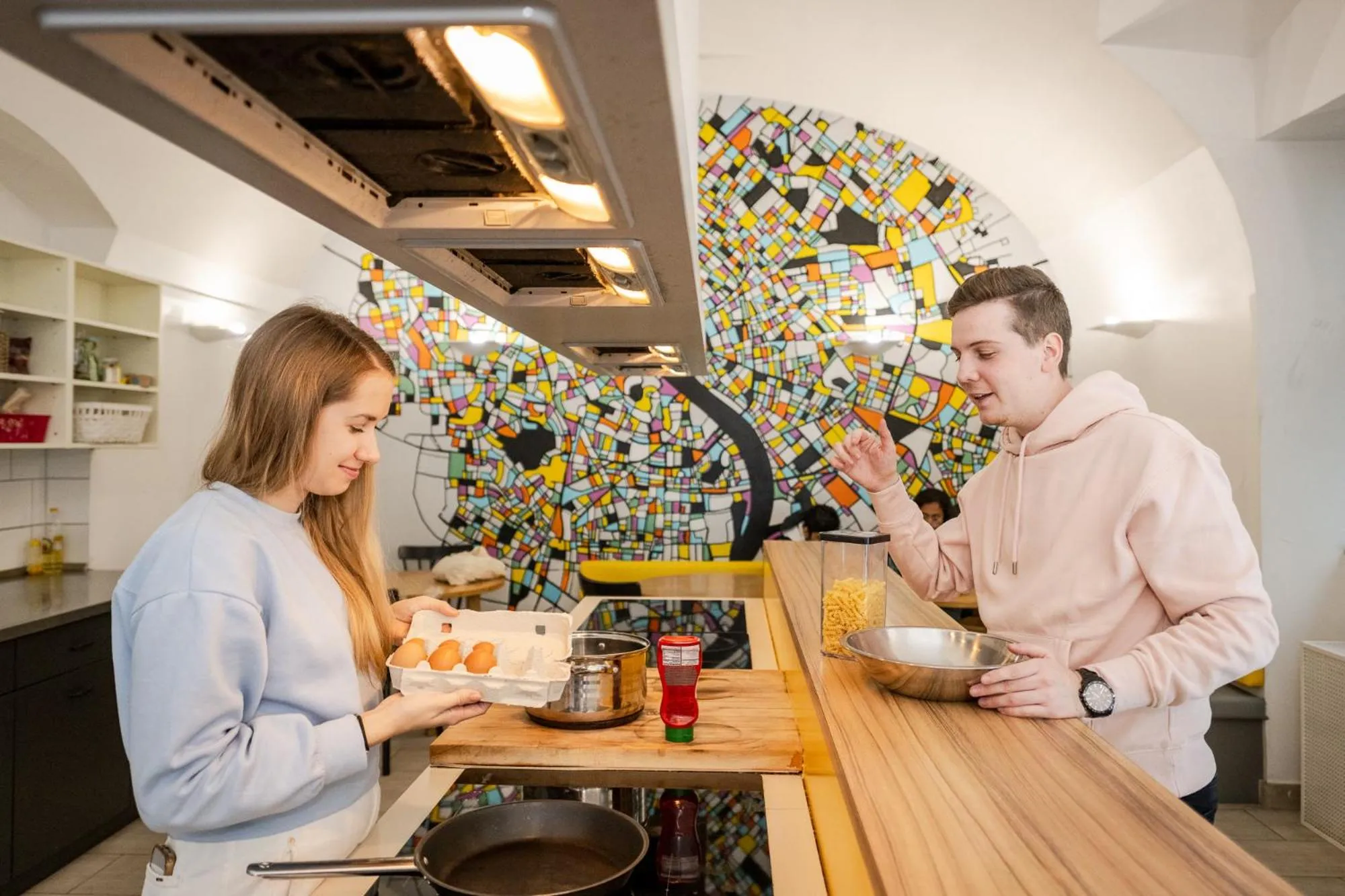 People in Wombat's City Hostel Budapest