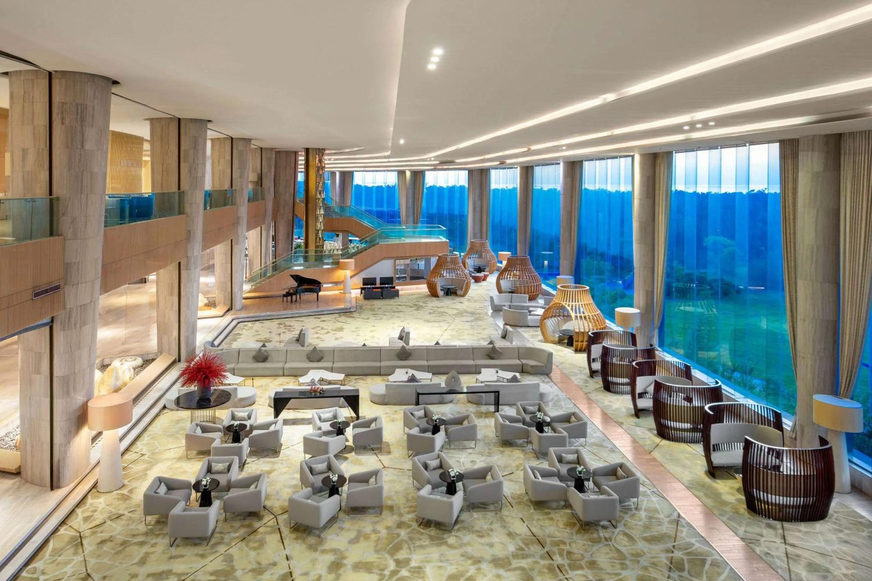 Lobby or reception in Wyndham Grand Qingdao