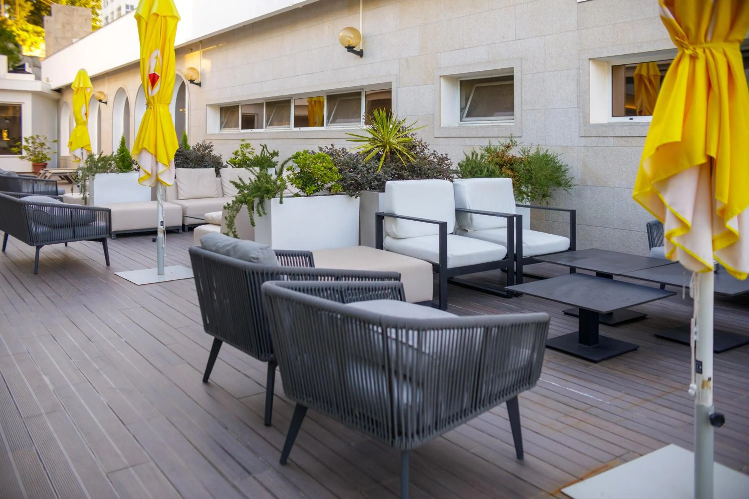 Balcony/Terrace in Hotel Covilhã Dona Maria Affiliated by Meliá