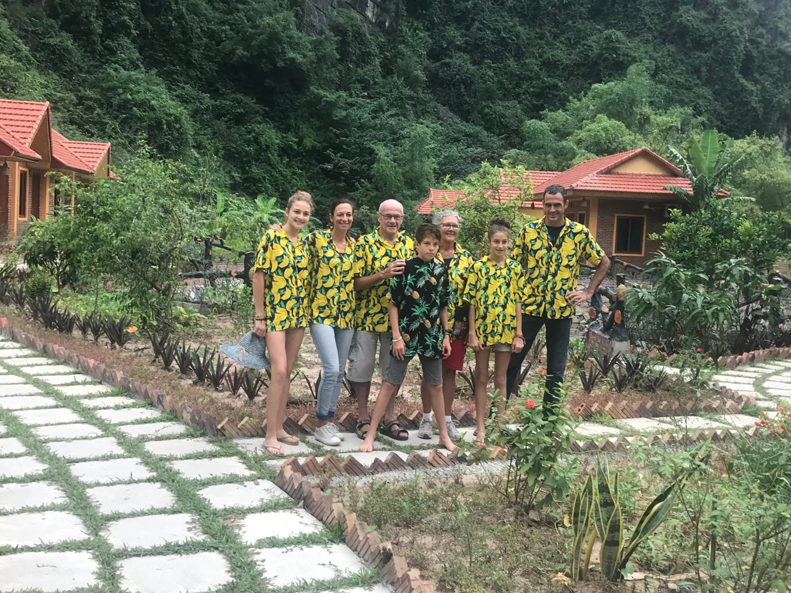 Family in Moc An Village Tam Coc - Ninh Binh