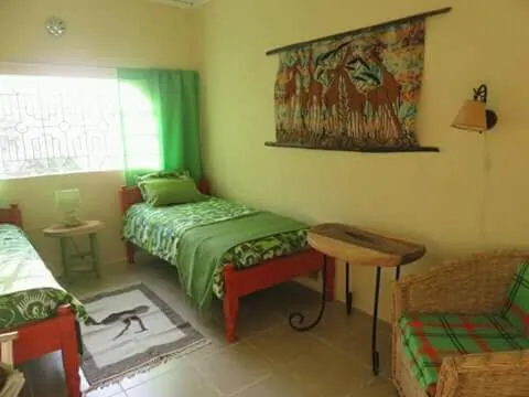 Bed in Aloepark Art Hotel