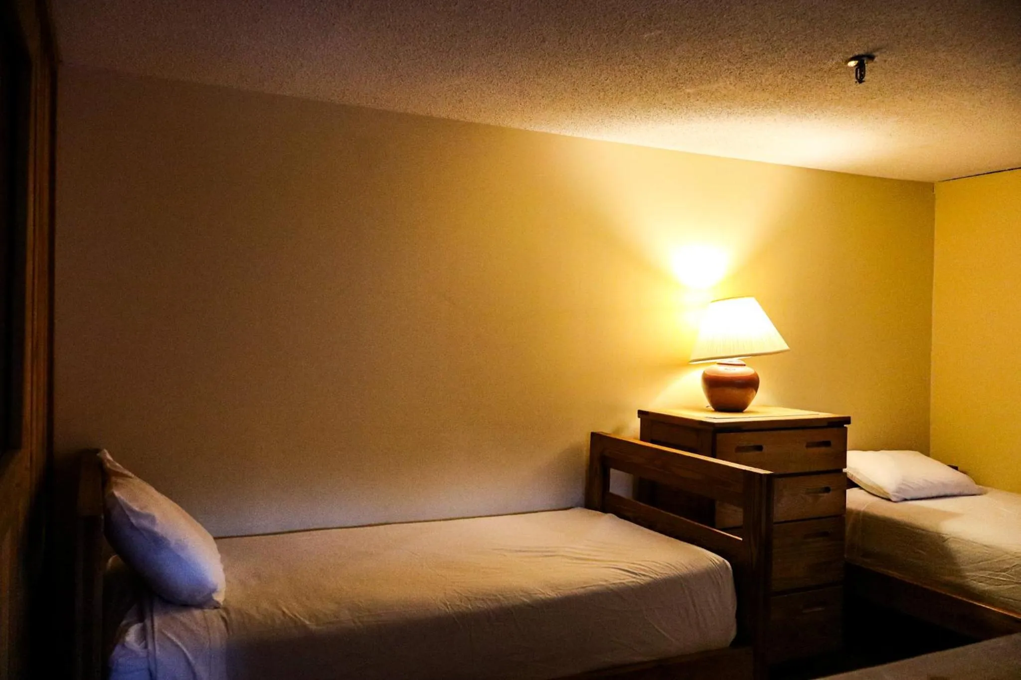 Bed in Snowy Owl Inn