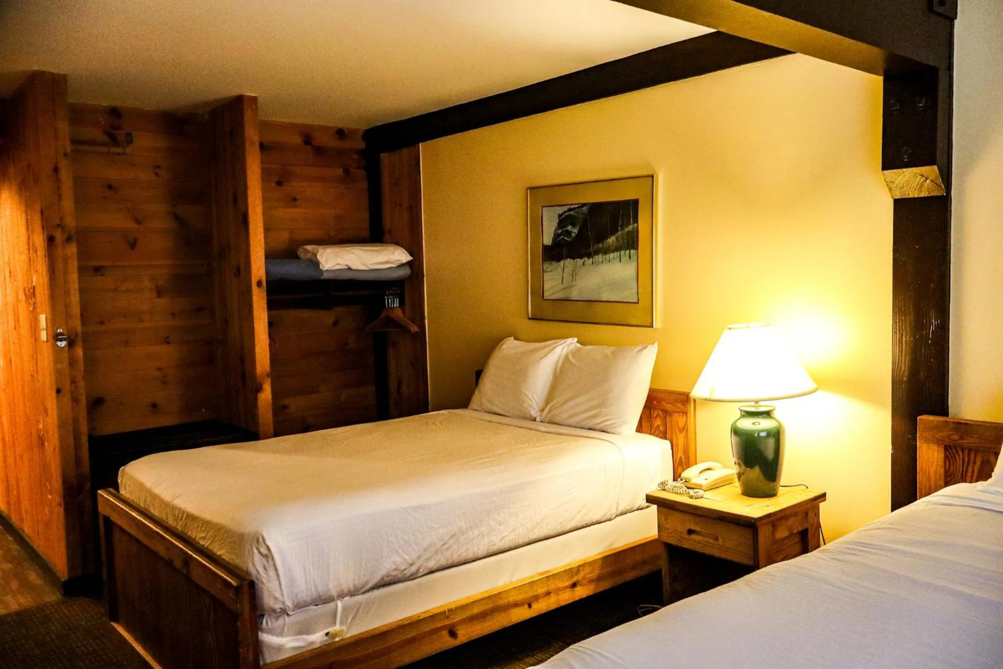 Bed in Snowy Owl Inn