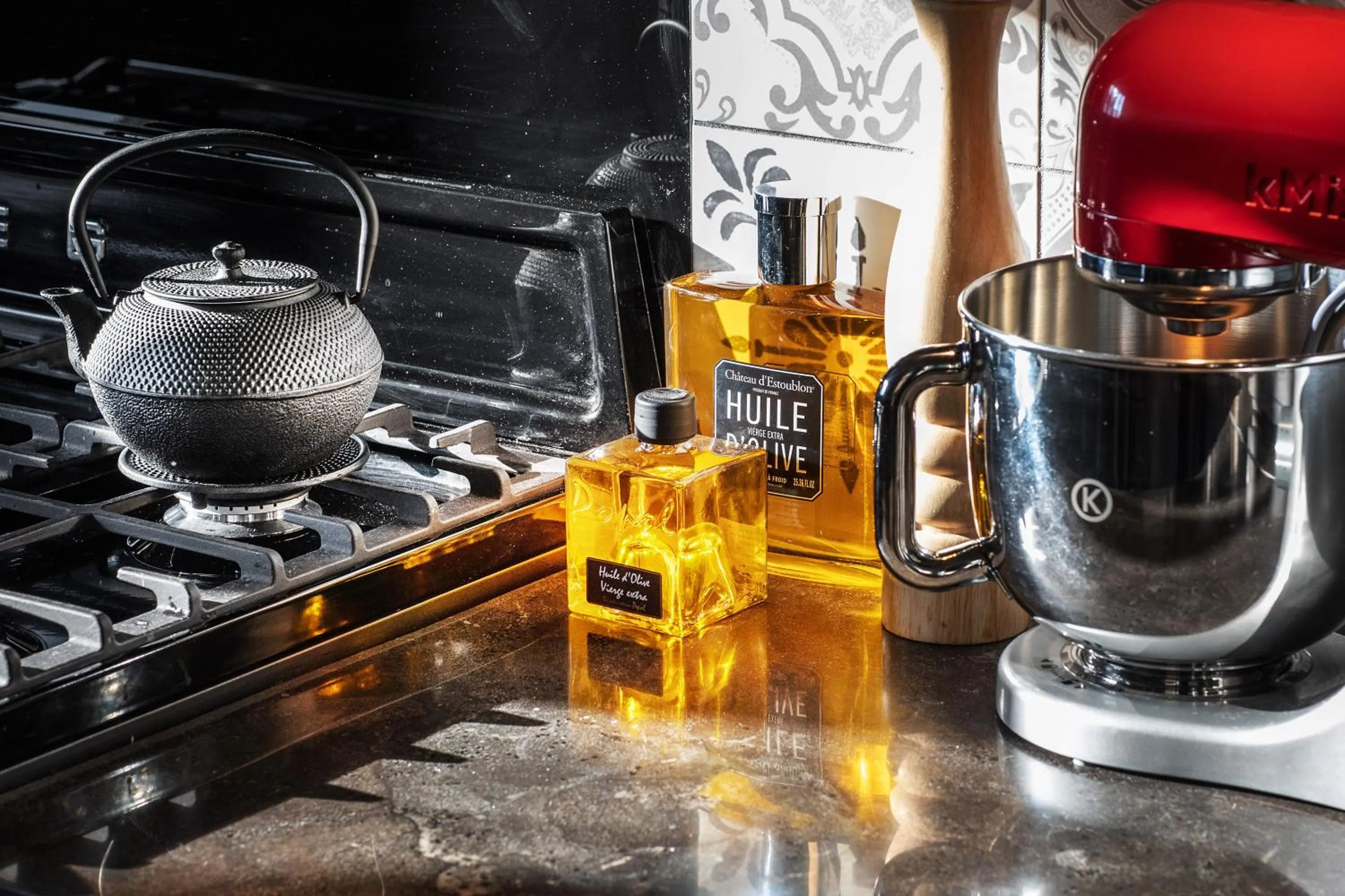 Kitchen or kitchenette in LA BELLÊME BLEUE