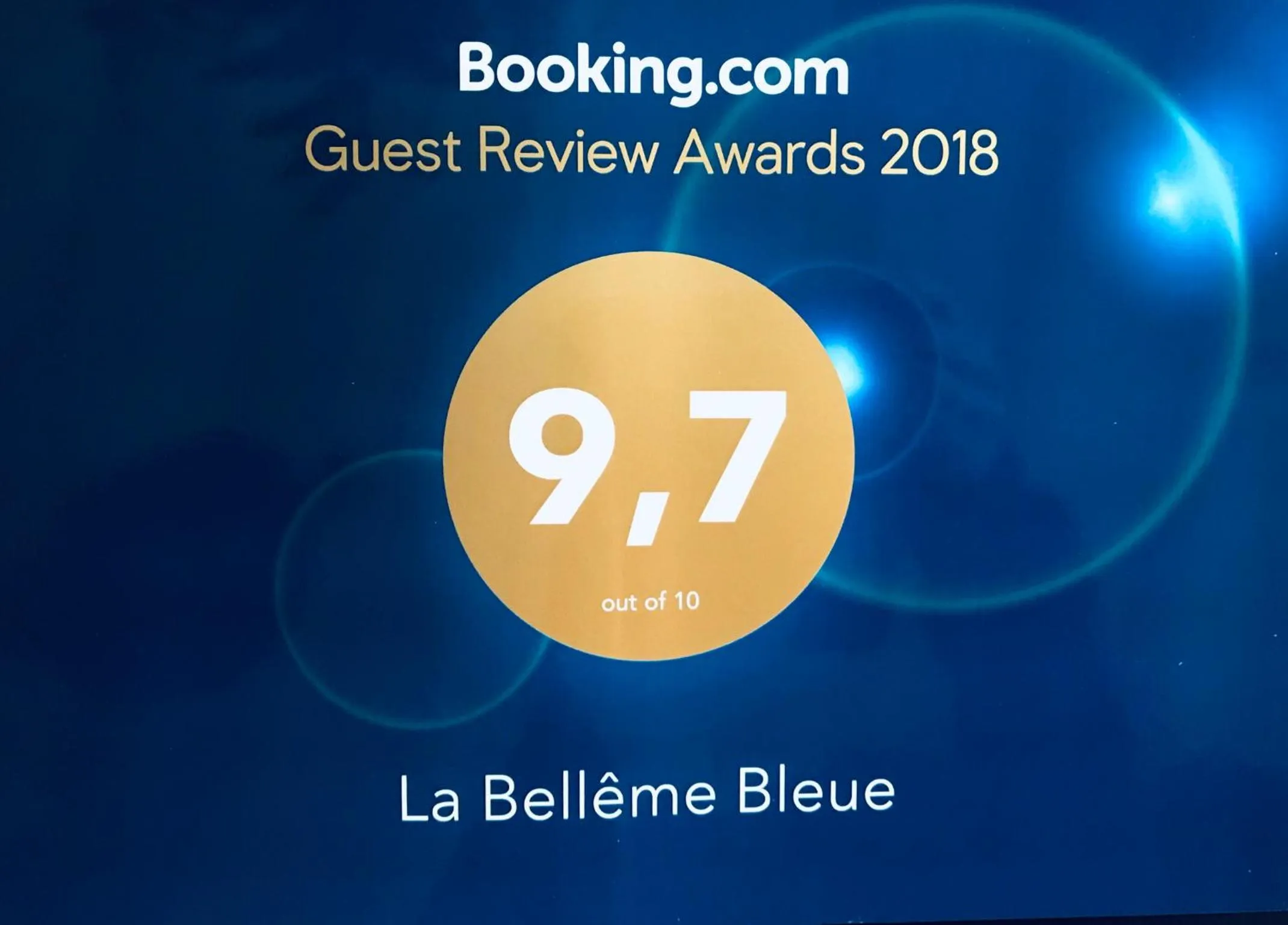 Certificate/Award in LA BELLÊME BLEUE