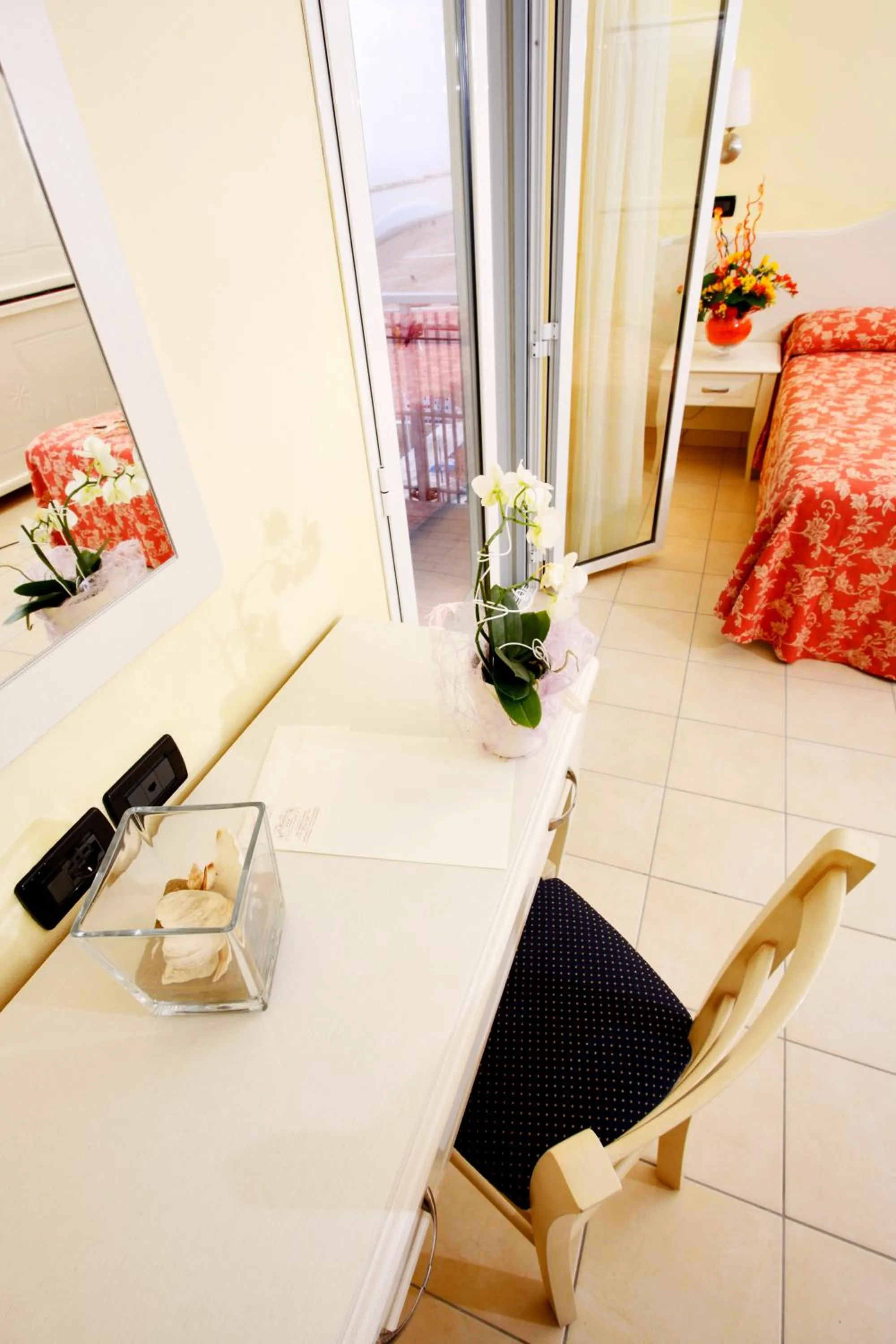 Decorative detail, Bed in Hotel Baia