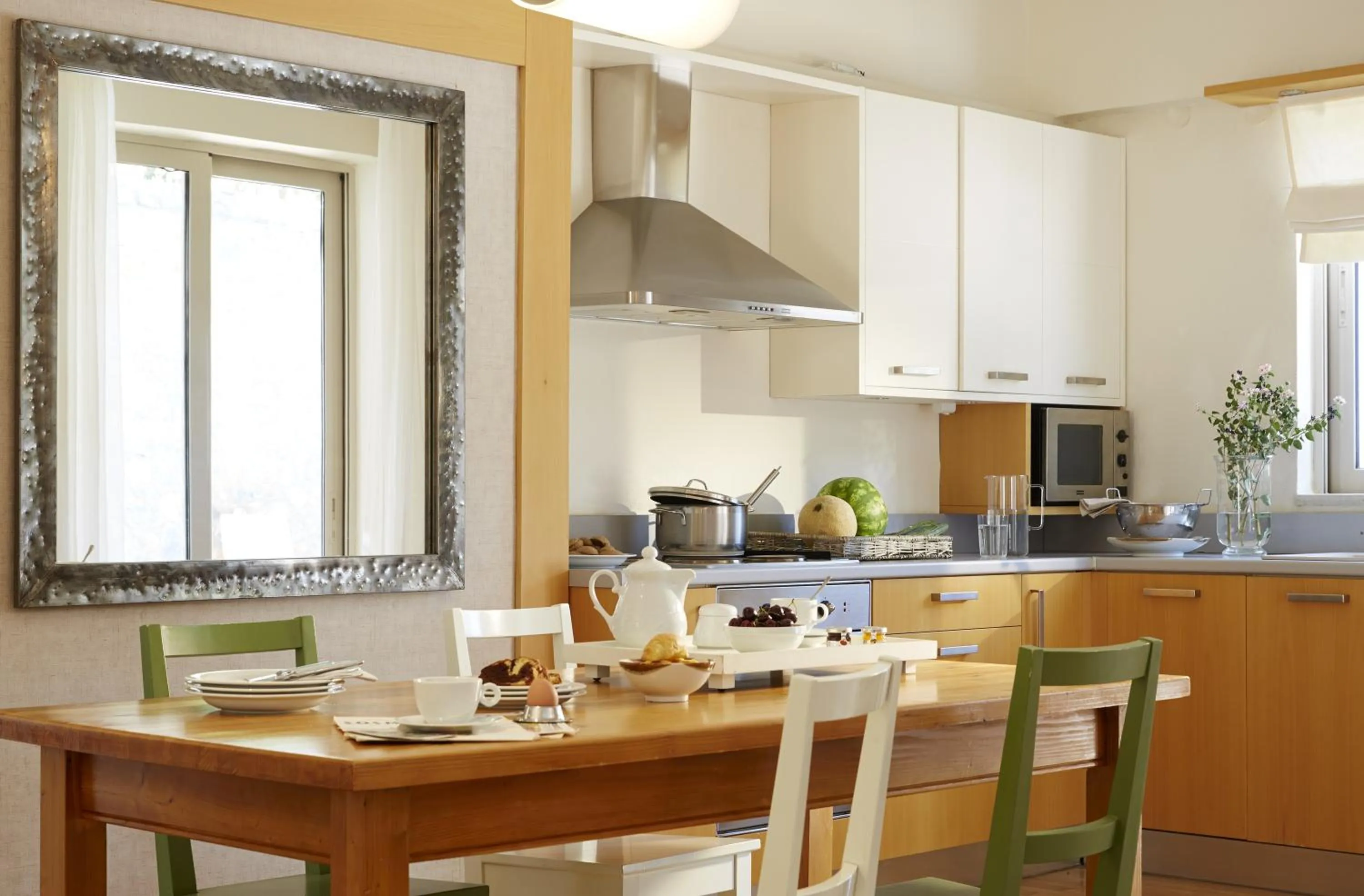 kitchen in Pleiades Luxurious Villas