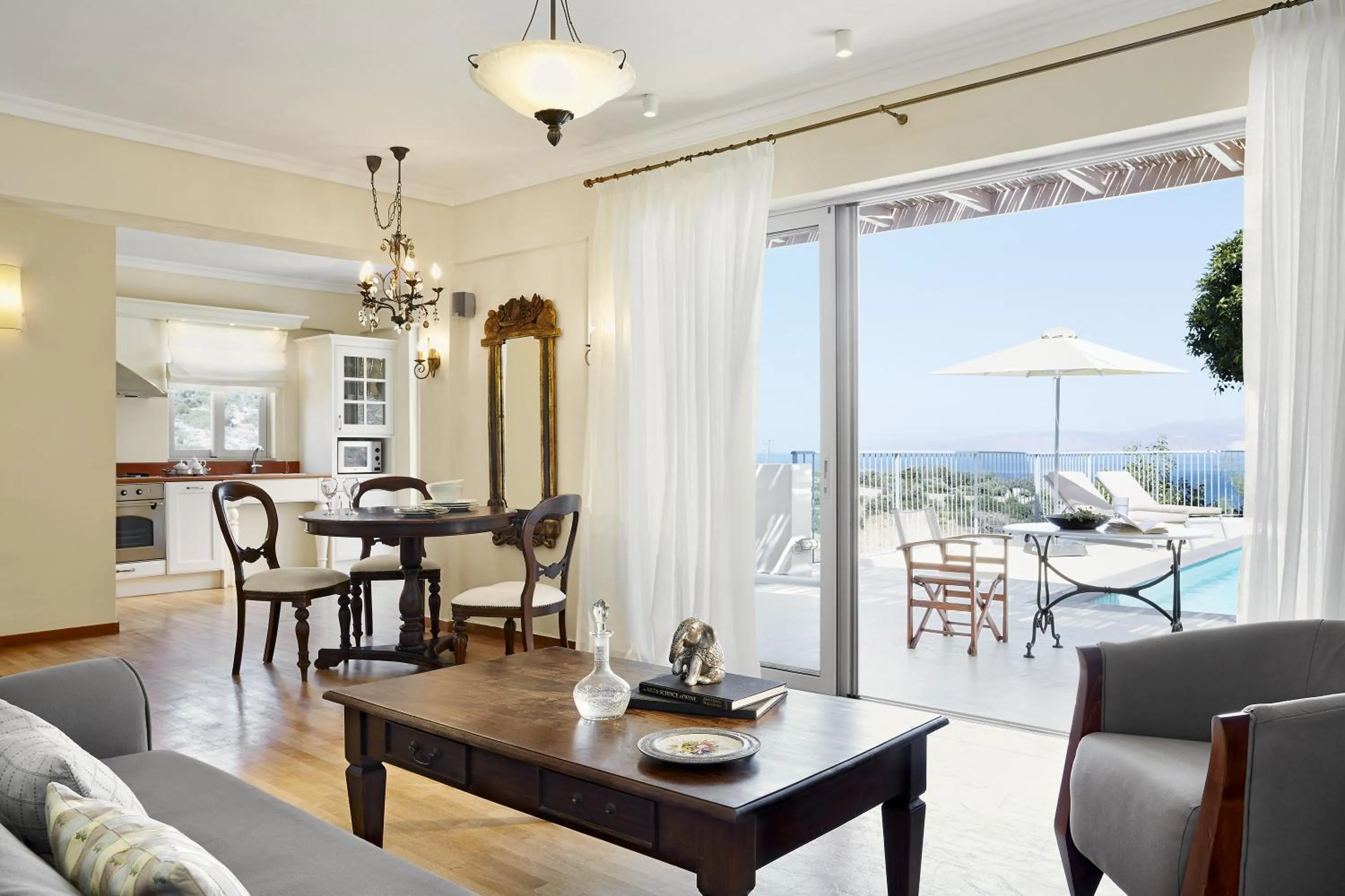 Patio in Pleiades Luxurious Villas