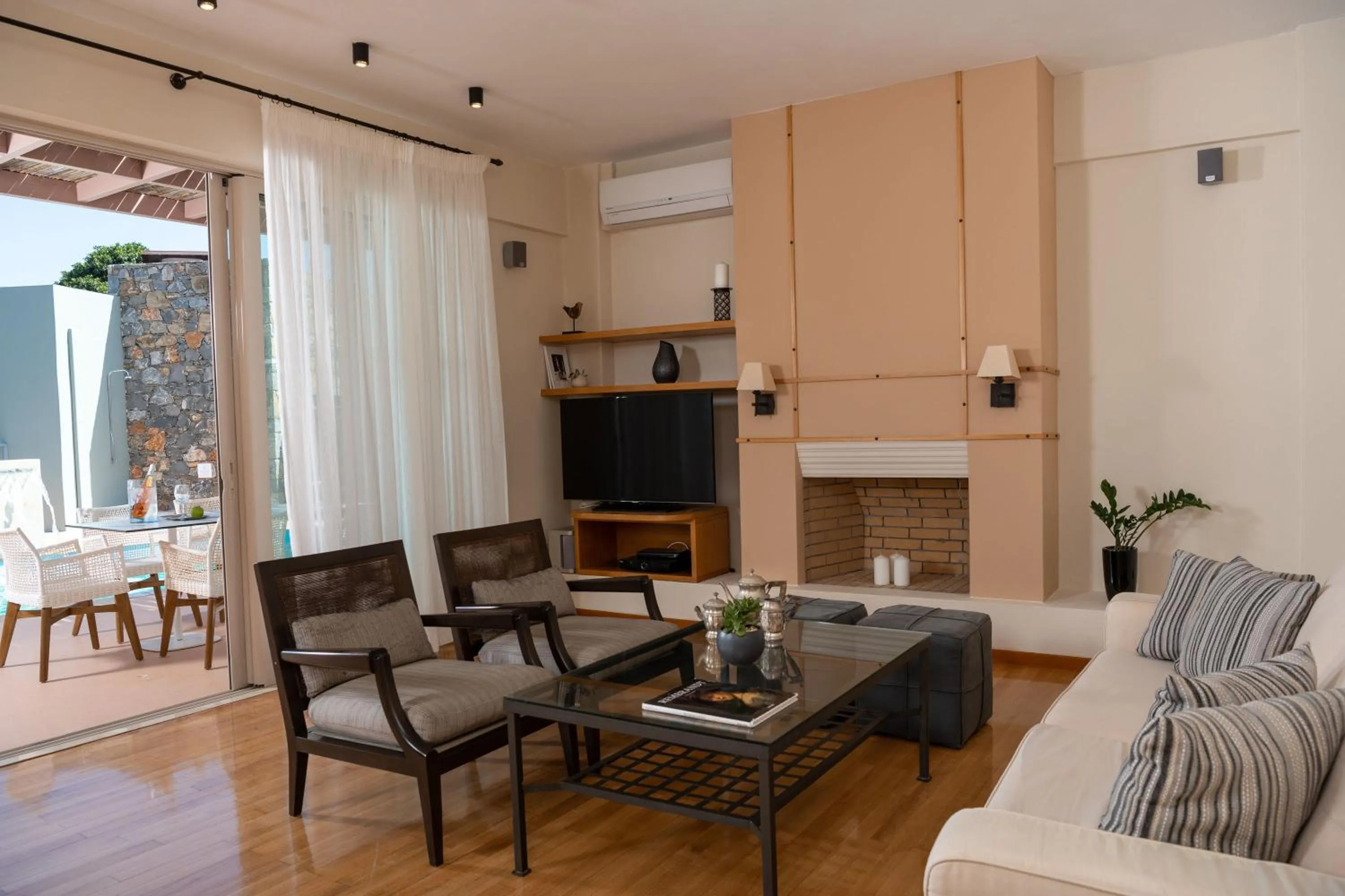 Living room in Pleiades Luxurious Villas