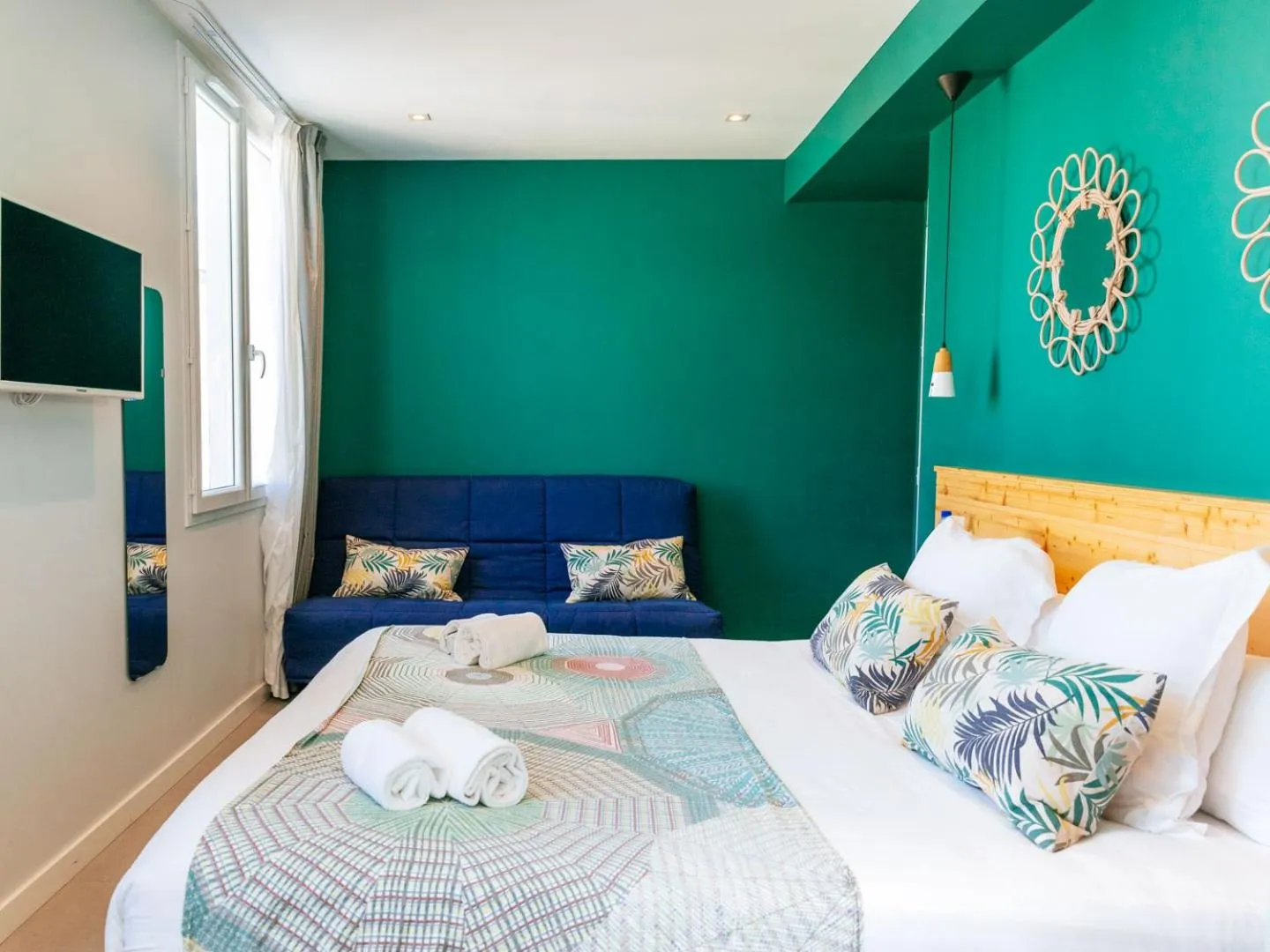 Family, Bed in Hôtel Café Miramar