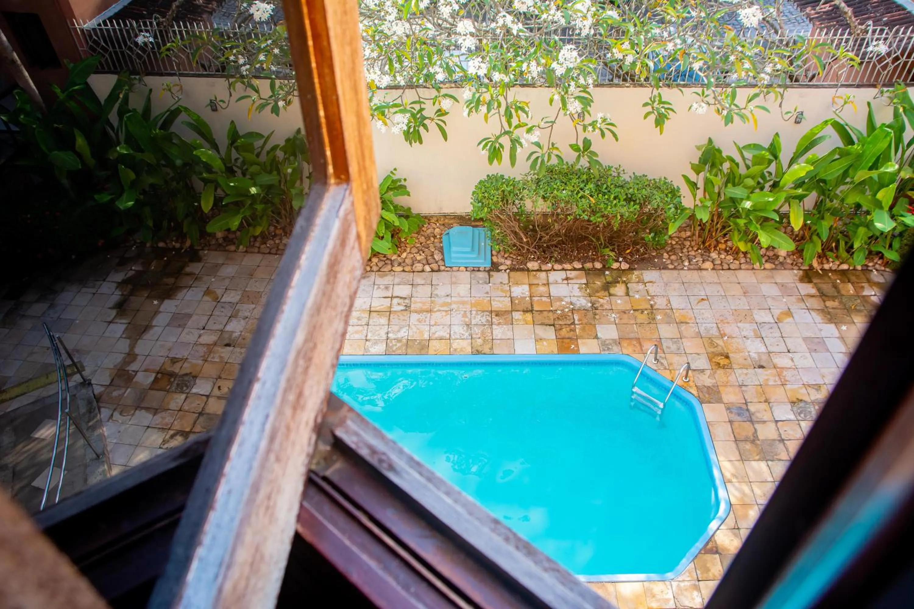 Garden view in Pousada Vale do Sul