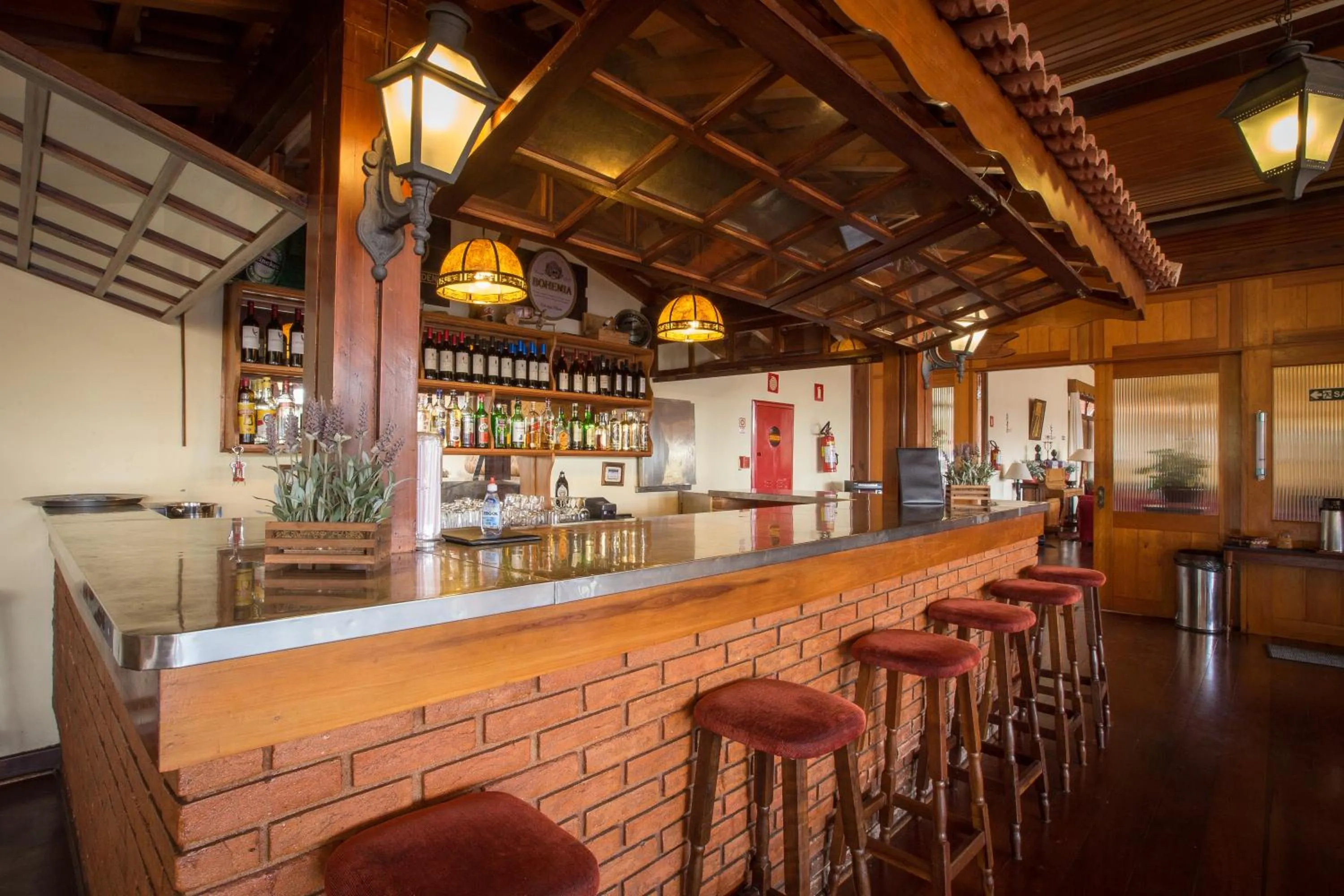 Lounge or bar in Hotel Recanto São Cristóvão - Próximo ao parque Tarundu