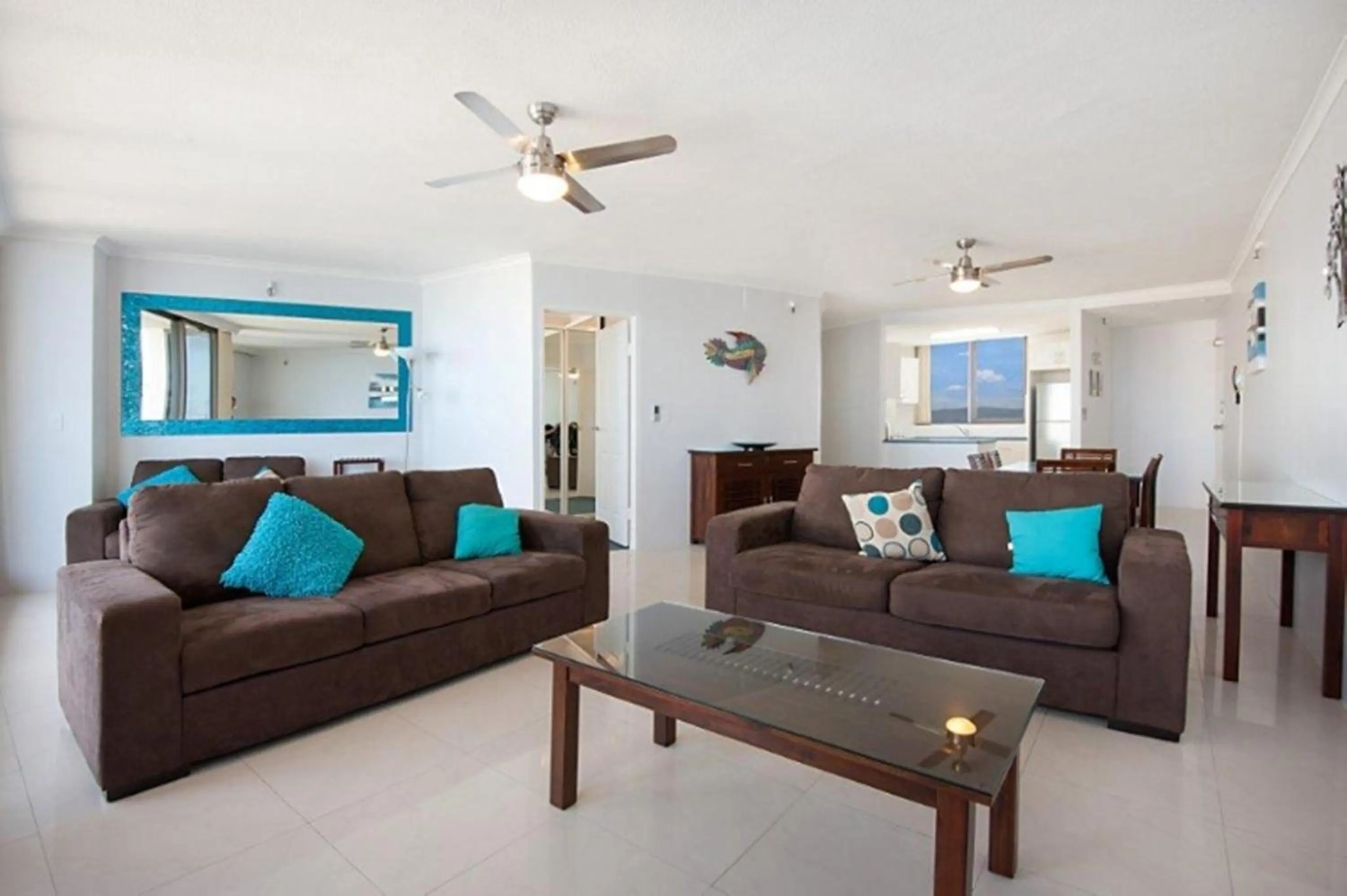 Living room in Surfers International Apartments