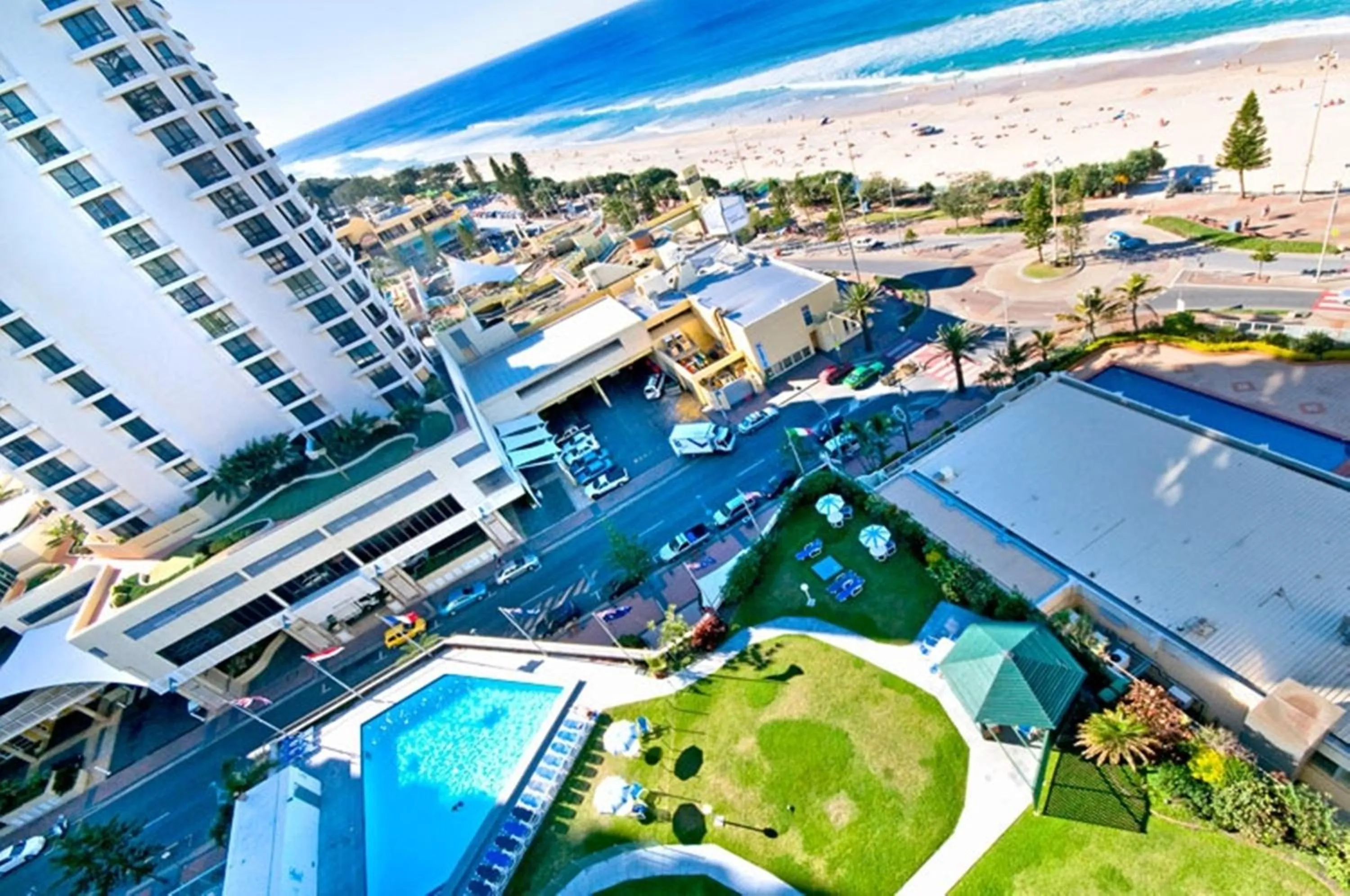 Bird's eye view in Surfers International Apartments