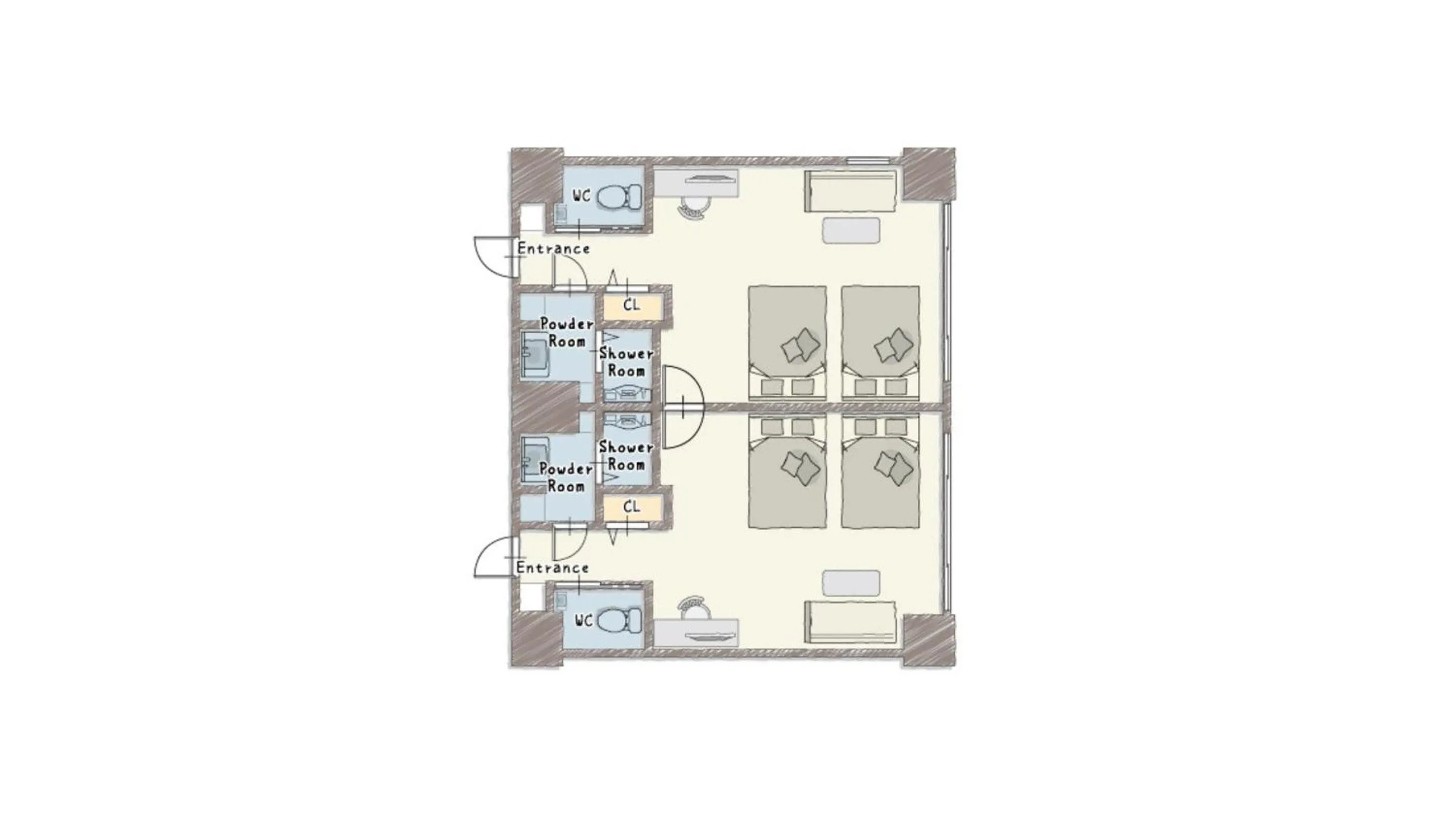 Floor plan in Hauza Kyoto Gojo Karasuma