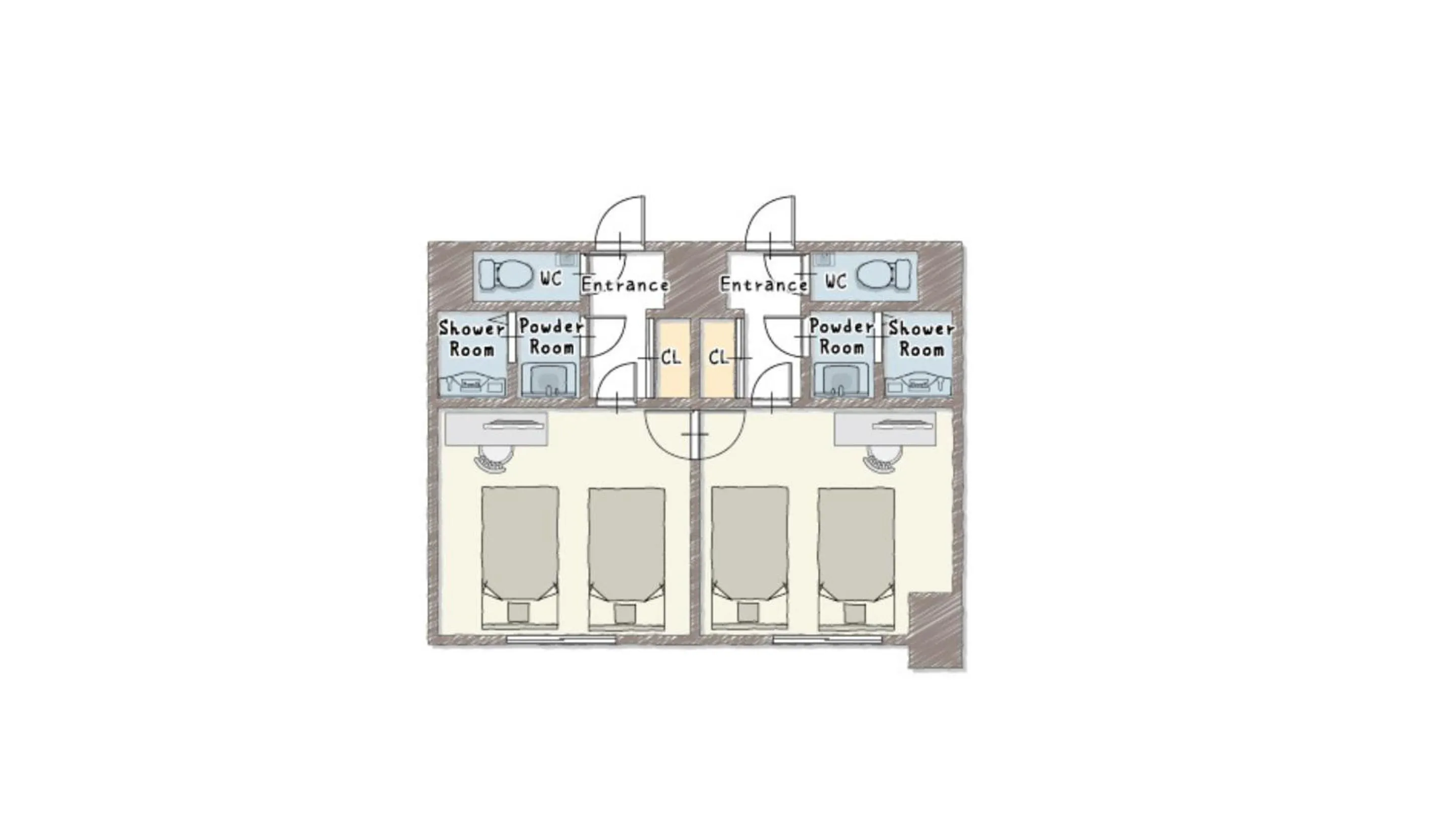 Floor plan in Hauza Kyoto Gojo Karasuma