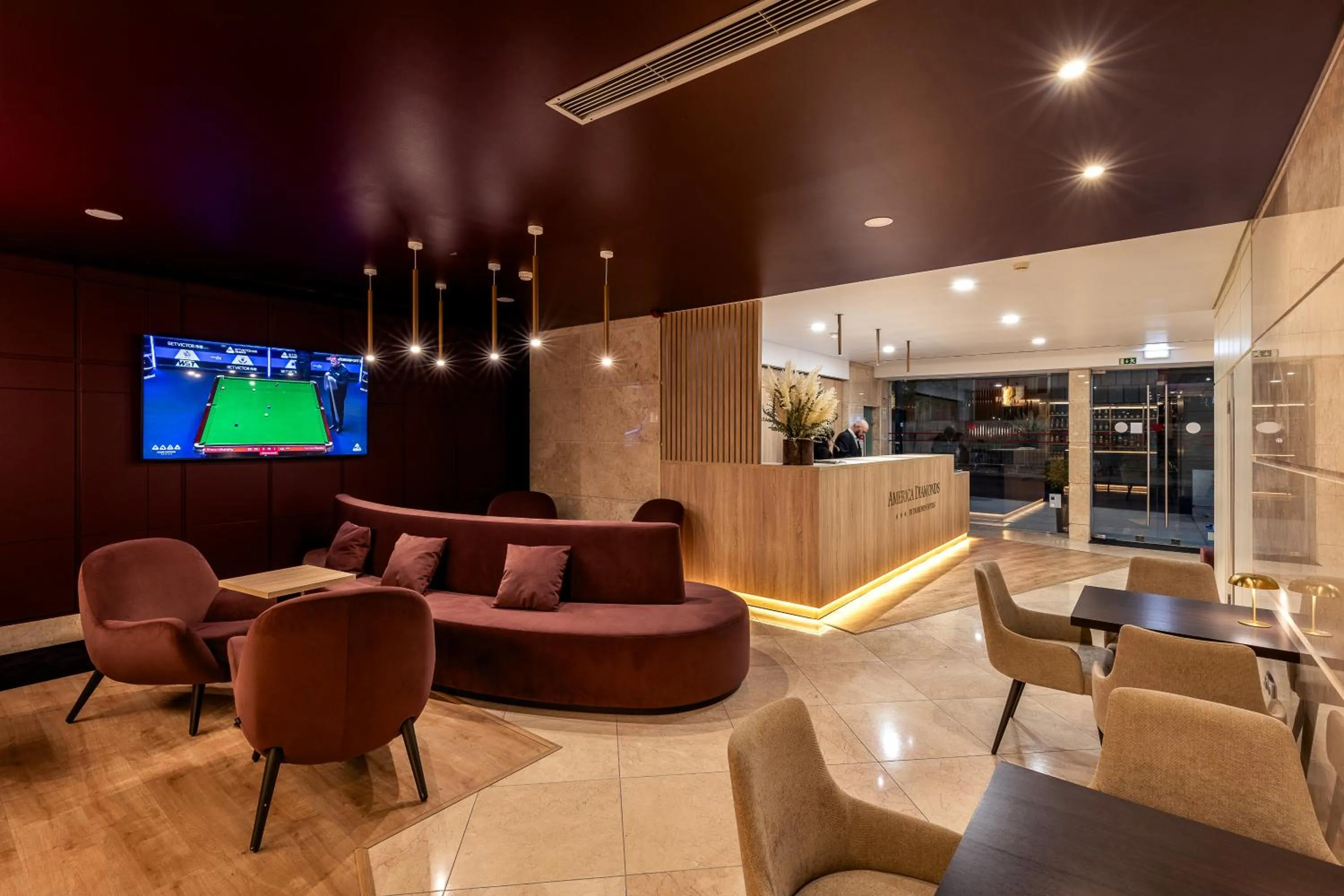 Lobby or reception in America Diamonds Hotel