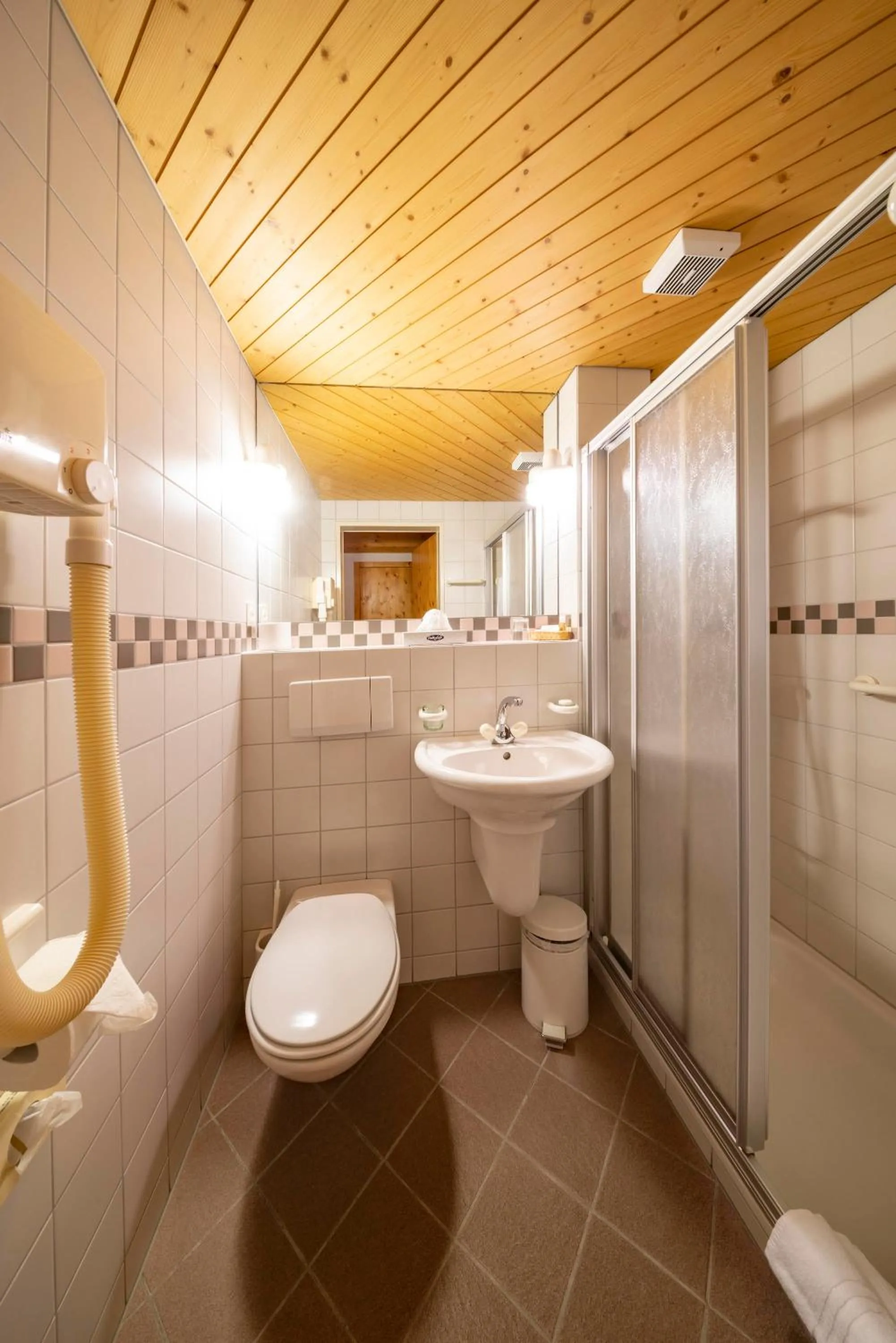 Toilet in Hotel und Restaurant Chäseren