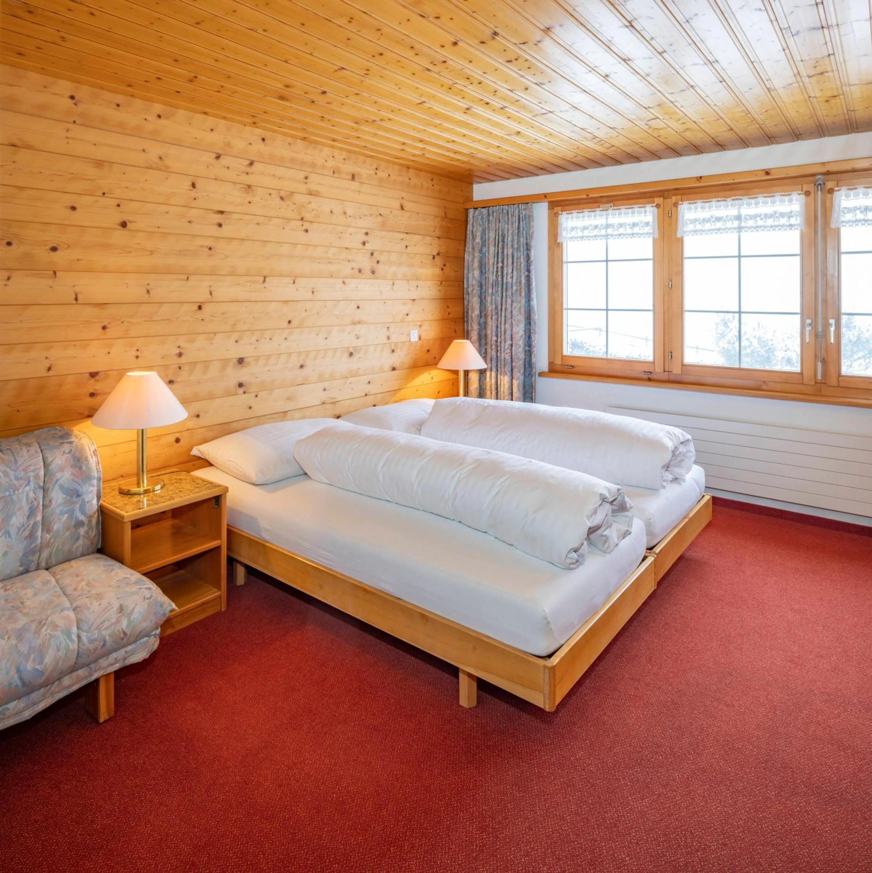 Bed in Hotel und Restaurant Chäseren