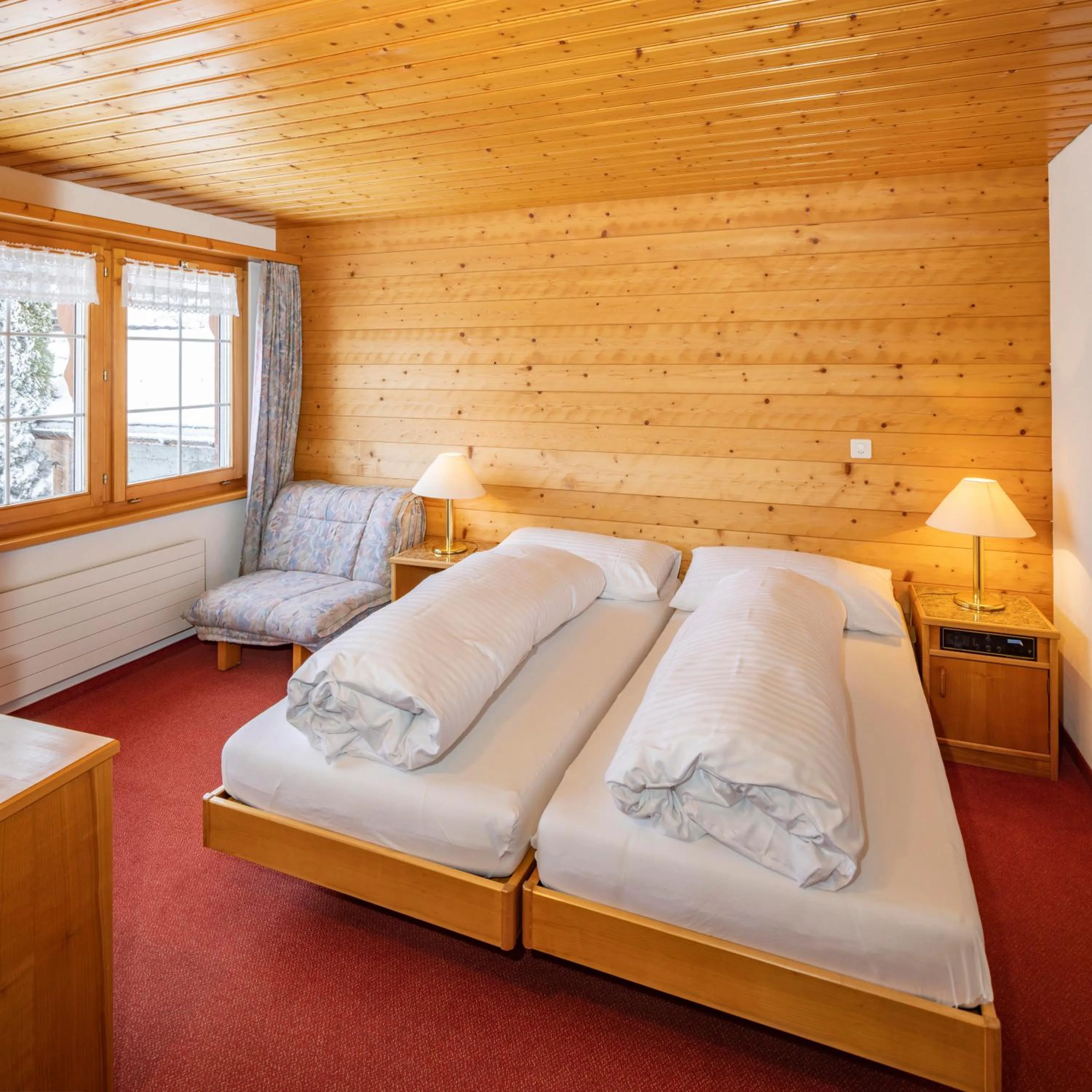 Bed in Hotel und Restaurant Chäseren