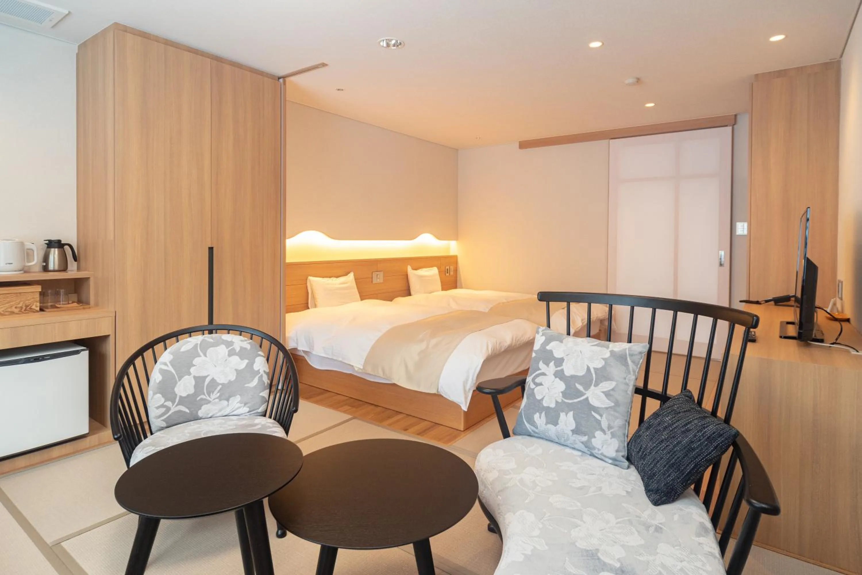 Bed in Kyukamura Myoko