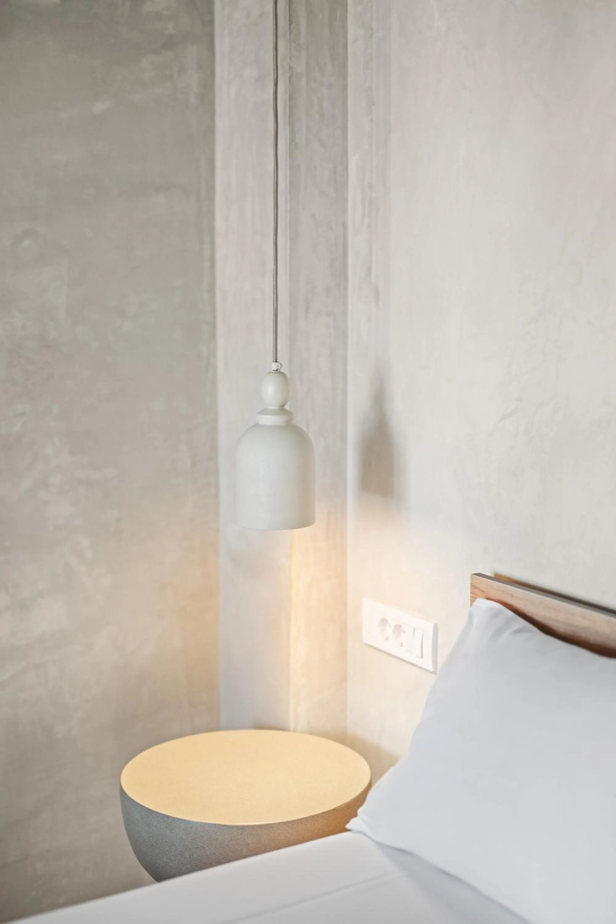 Bed in Nikos Apartments