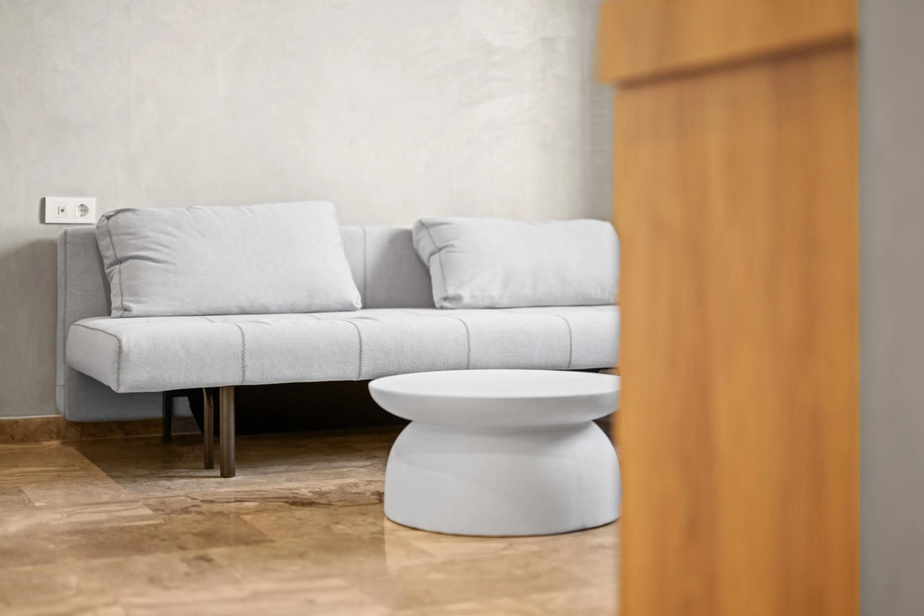 Seating area in Nikos Apartments