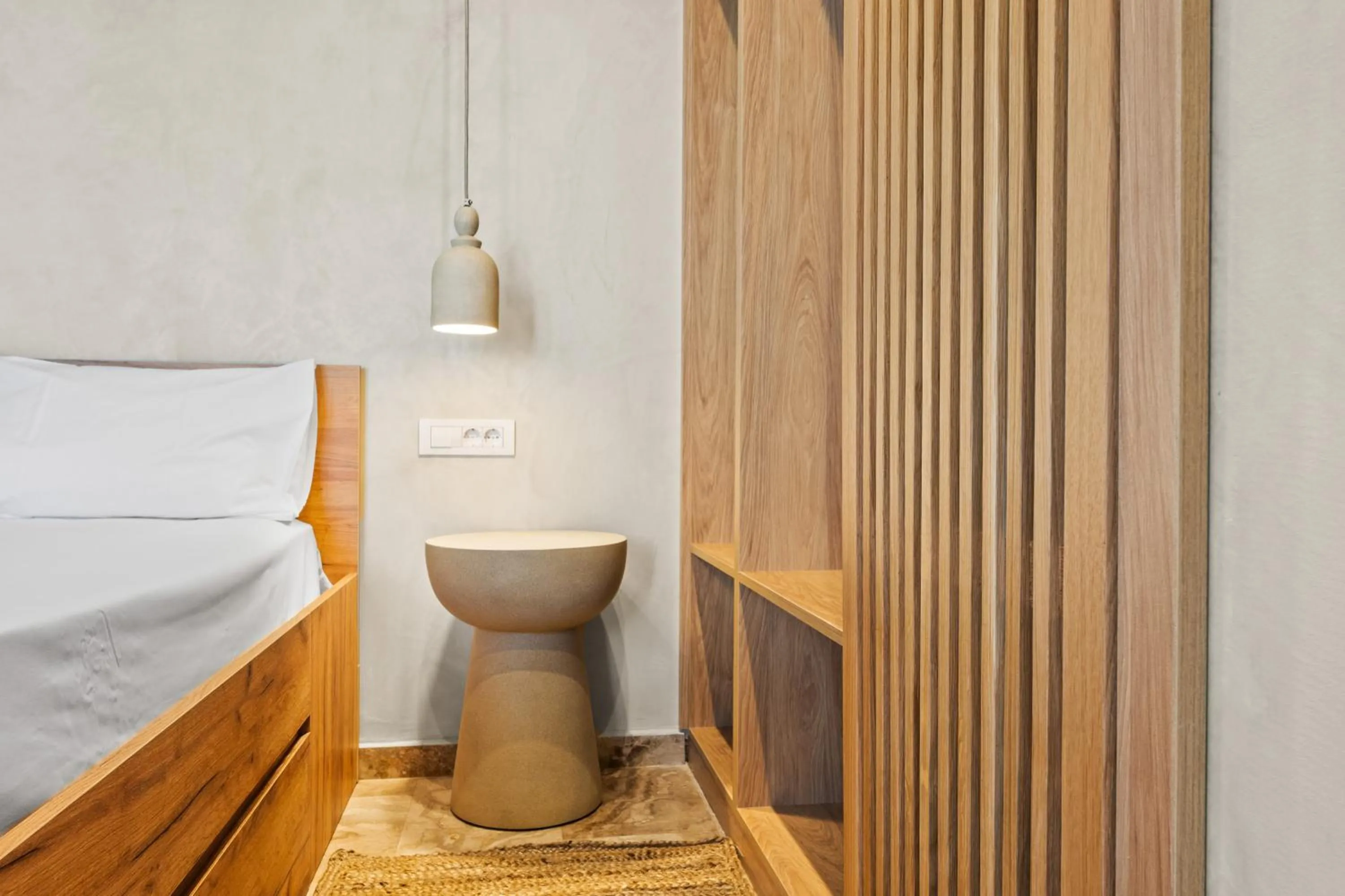 Bedroom in Nikos Apartments