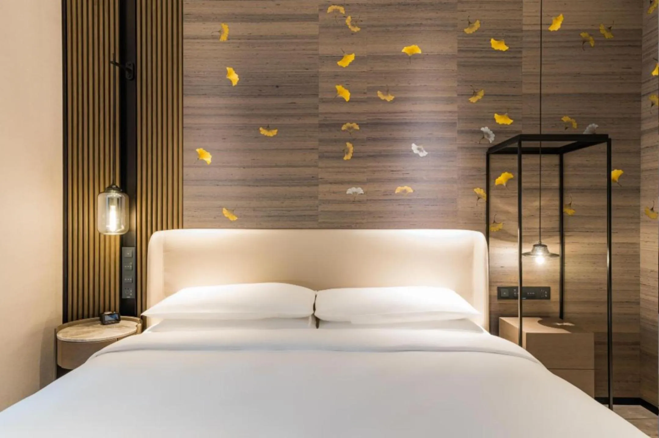 Bed in Yunhe Yebo Hotel (Shanghai International Tourism Resort Pudong Airport)