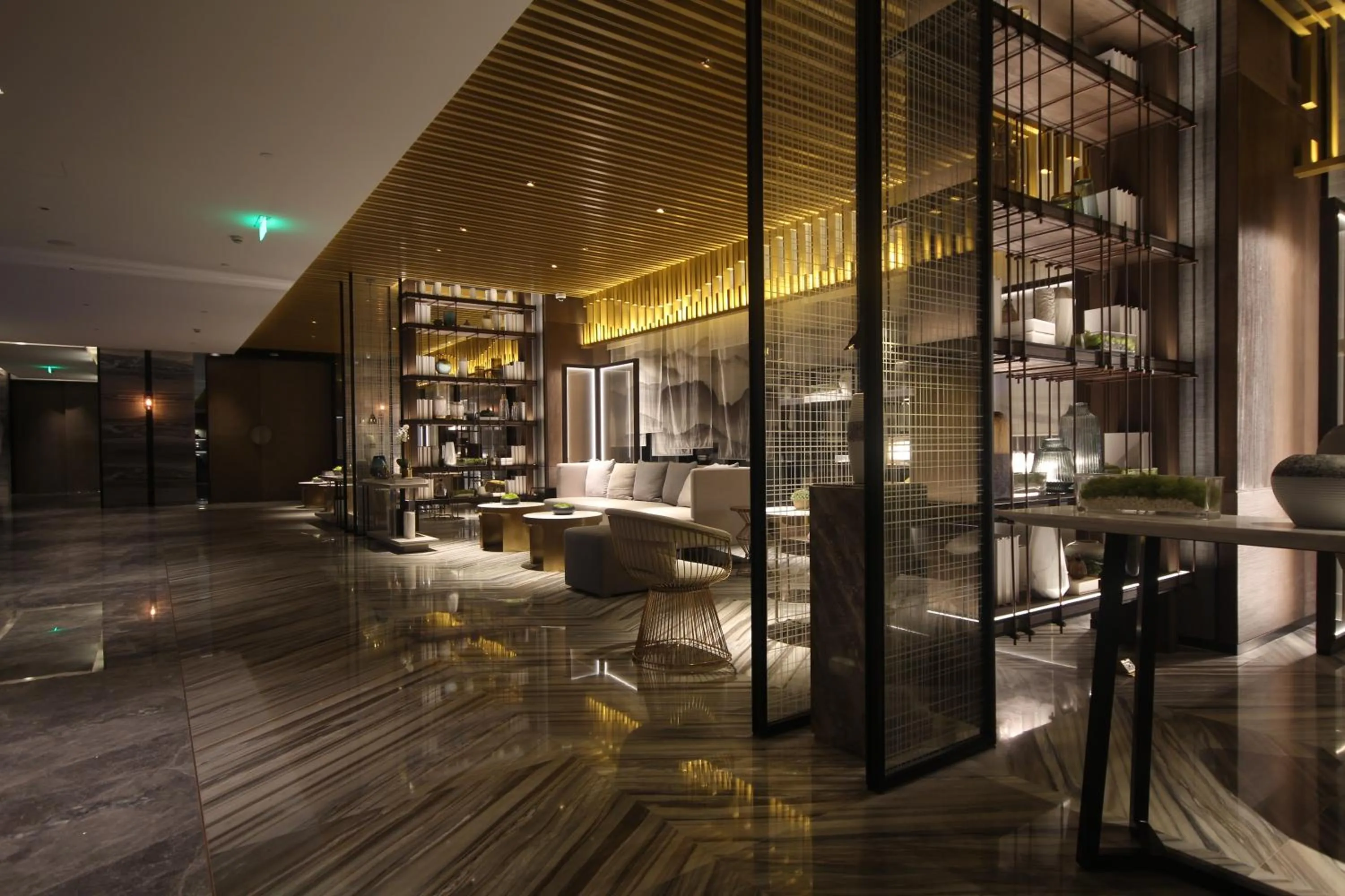 Seating area in Yunhe Yebo Hotel (Shanghai International Tourism Resort Pudong Airport)