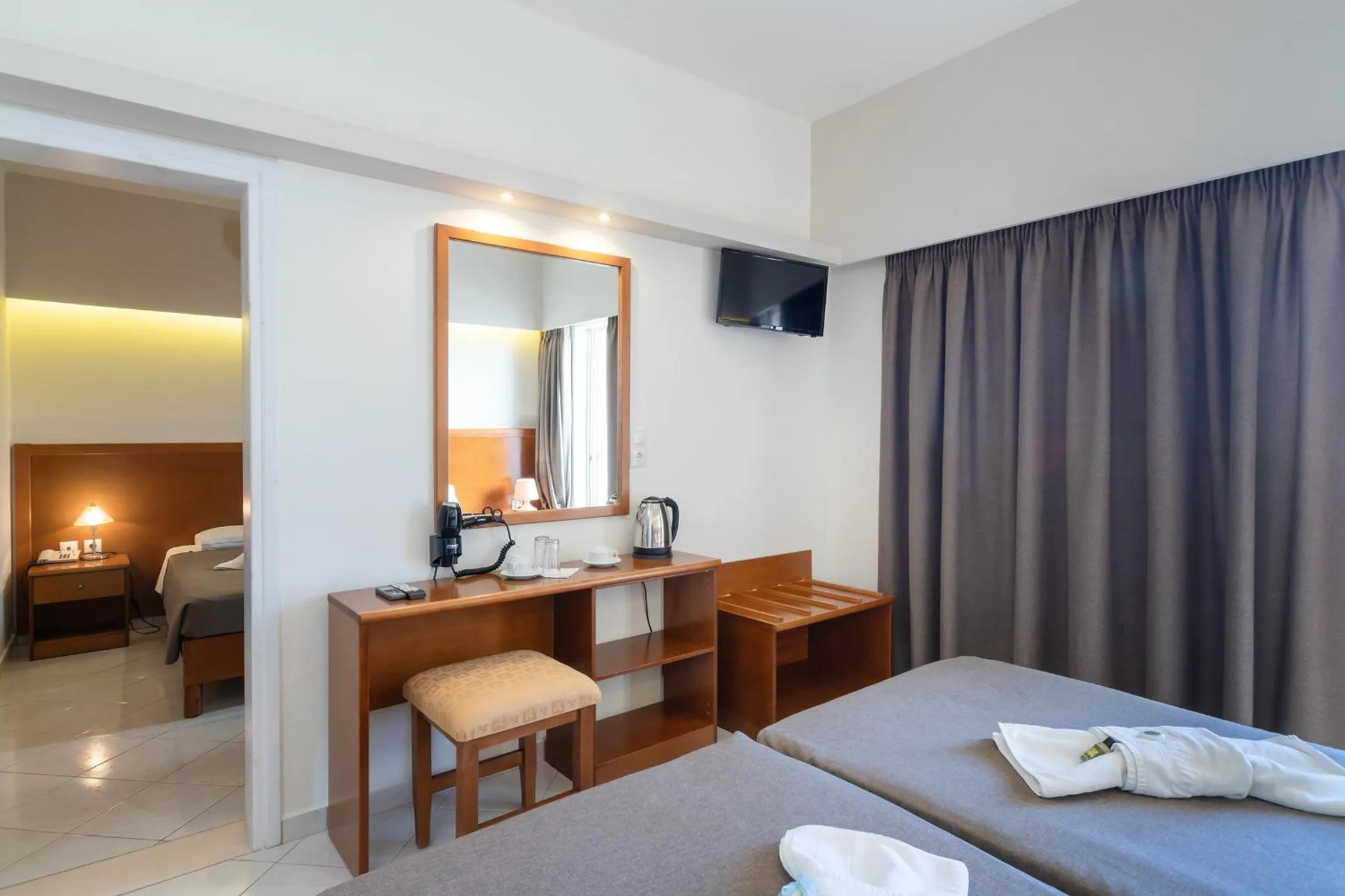 Bed in Hiona Holiday Hotel