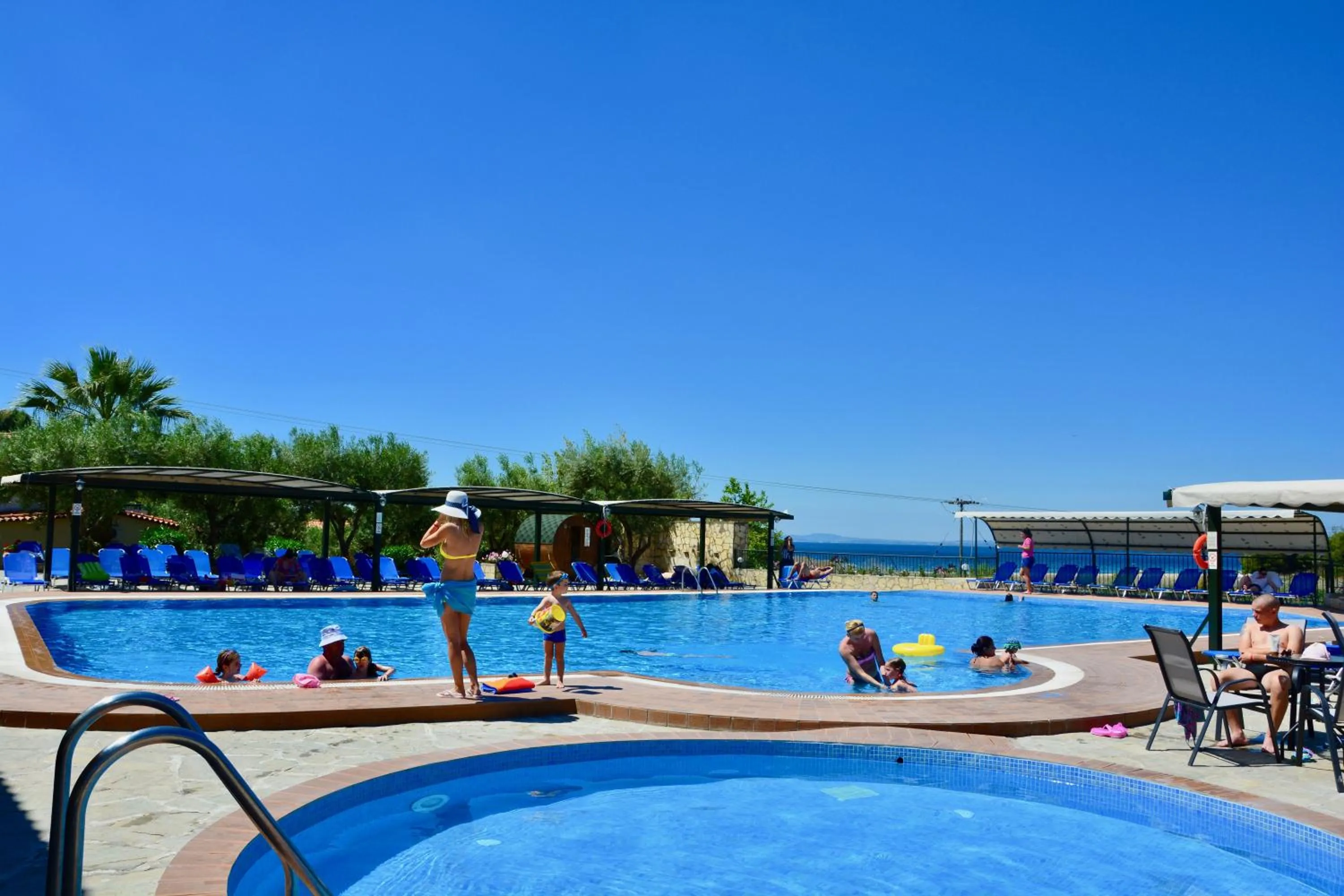 Pool view in Village Mare