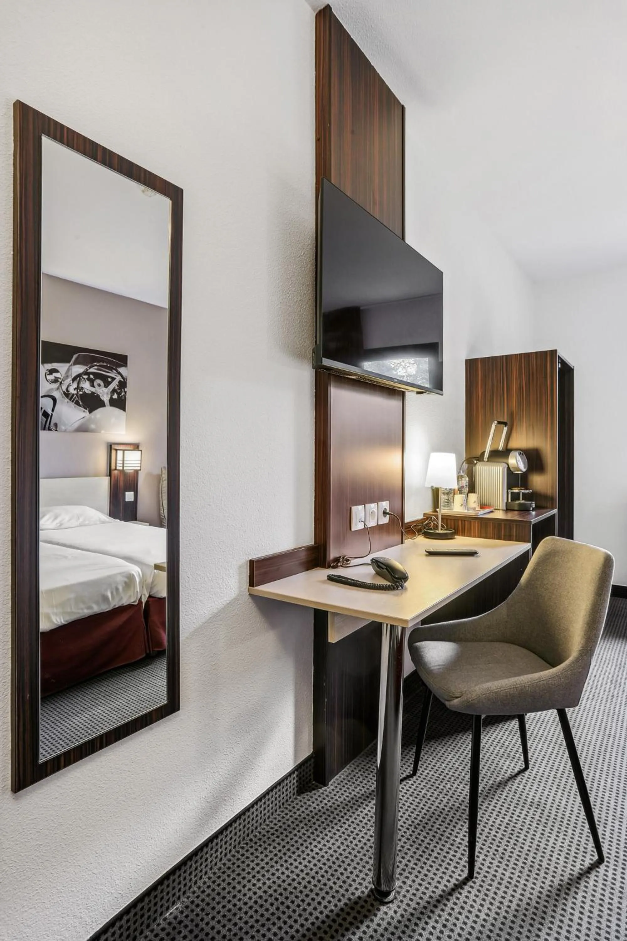 Bedroom, Bed in Hôtel AKENA La Ferté Bernard