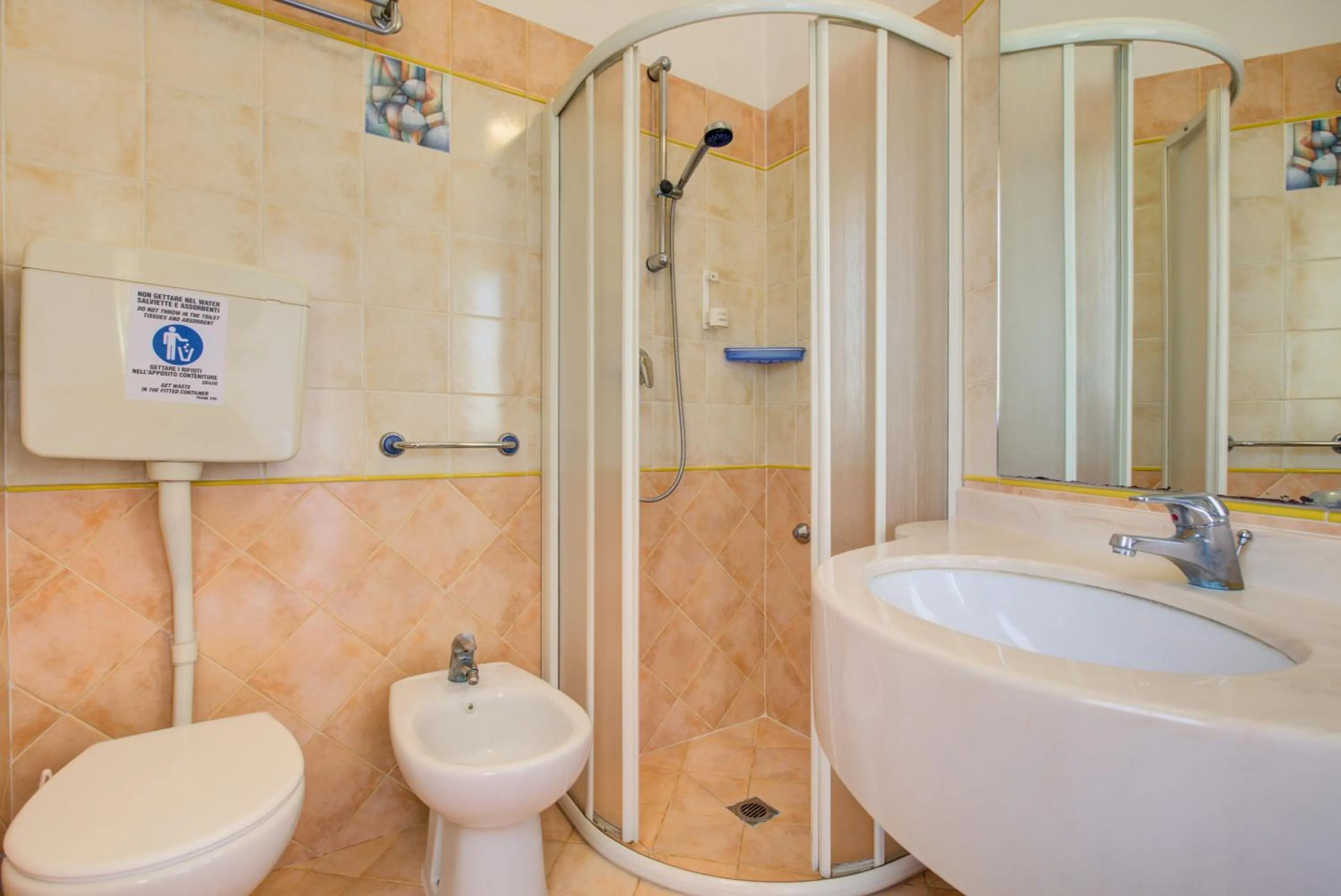 Shower in Hotel Residence Charles