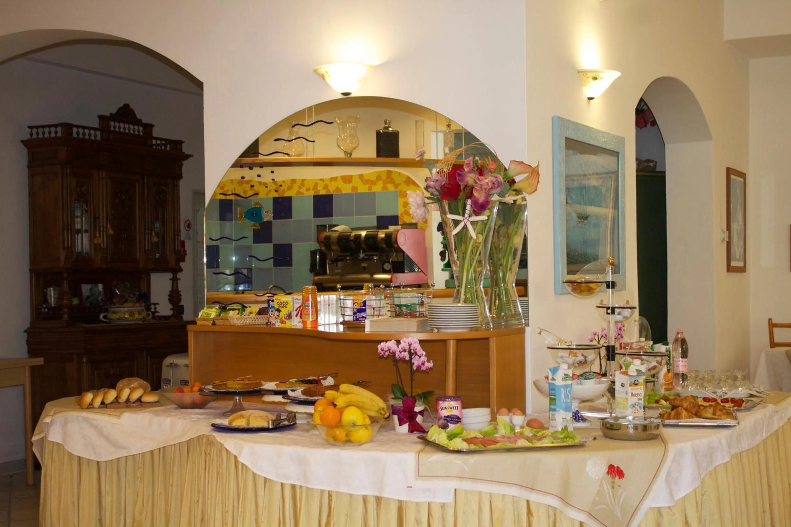 Buffet breakfast in Hotel Residence Charles