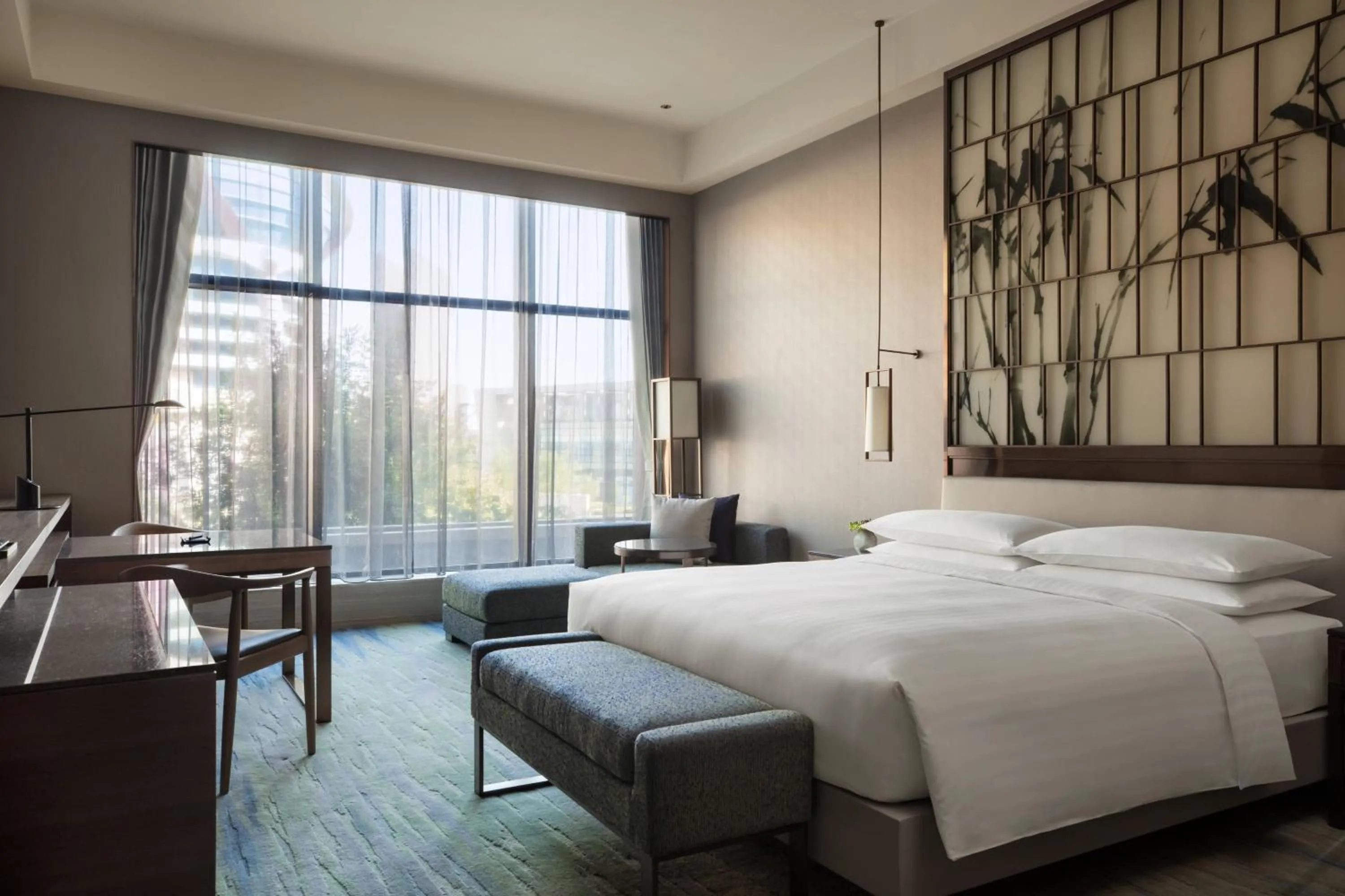 Photo of the whole room, Bed in Beijing Marriott Hotel Changping