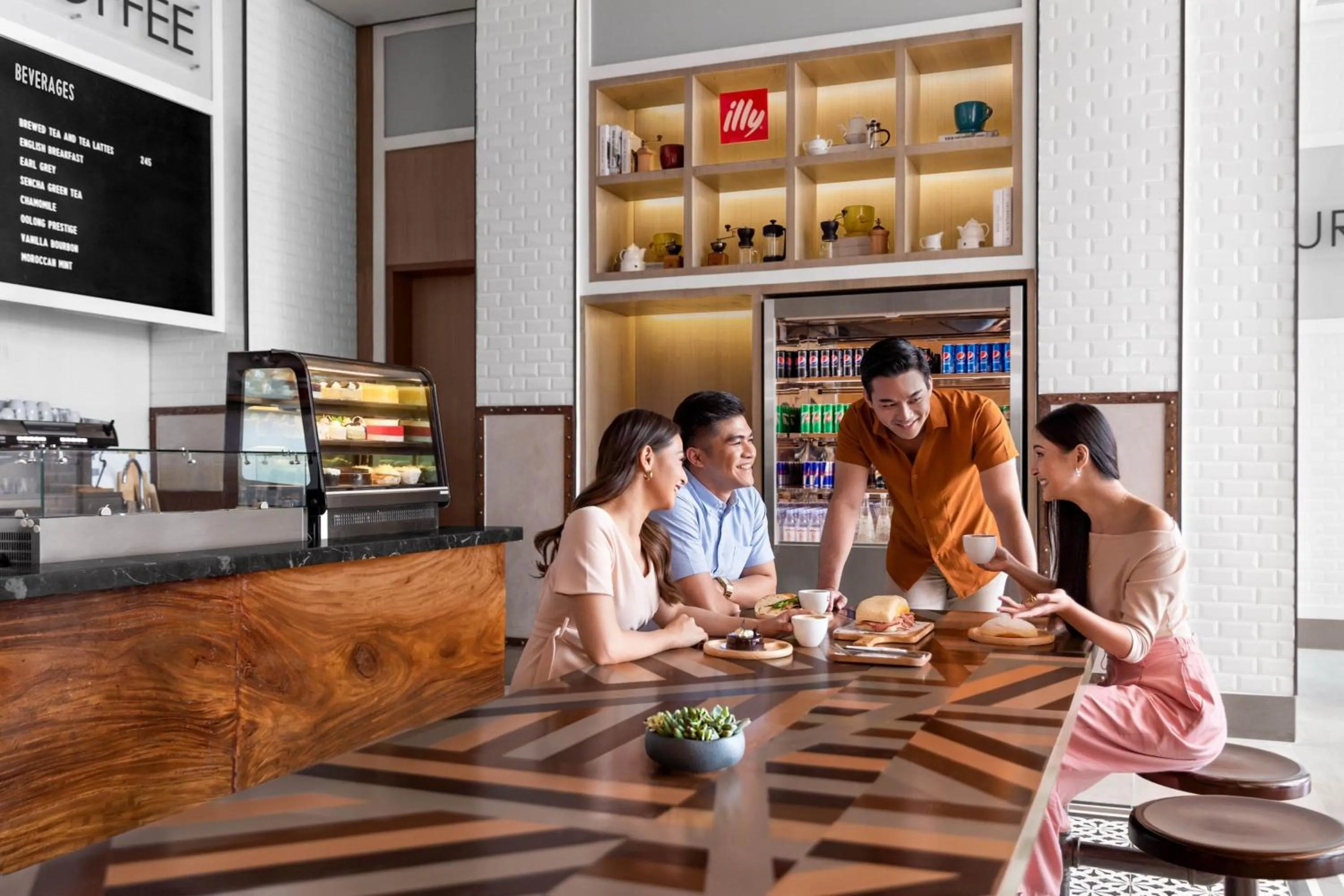 Restaurant/places to eat in Clark Marriott Hotel