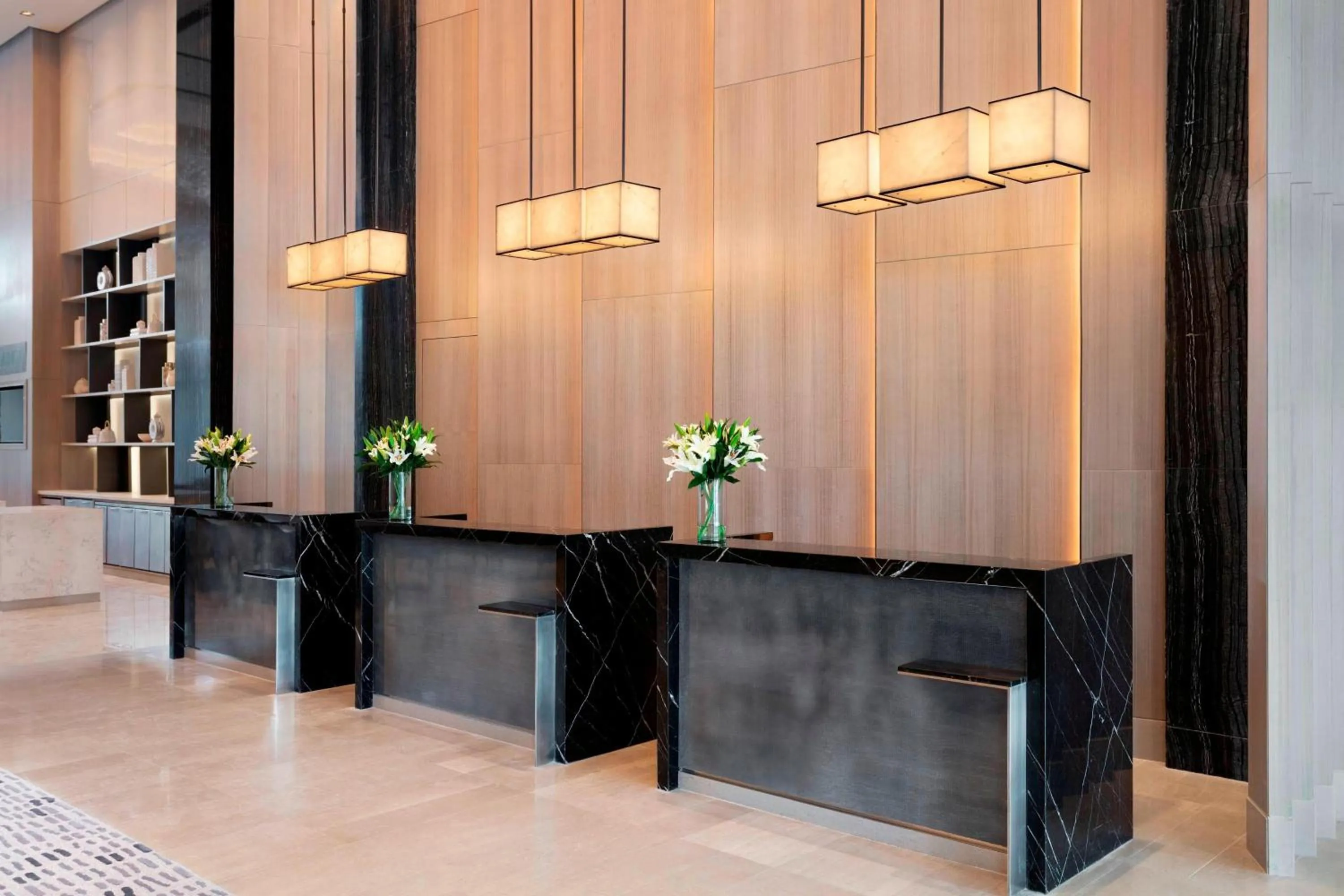 Lobby or reception in Clark Marriott Hotel