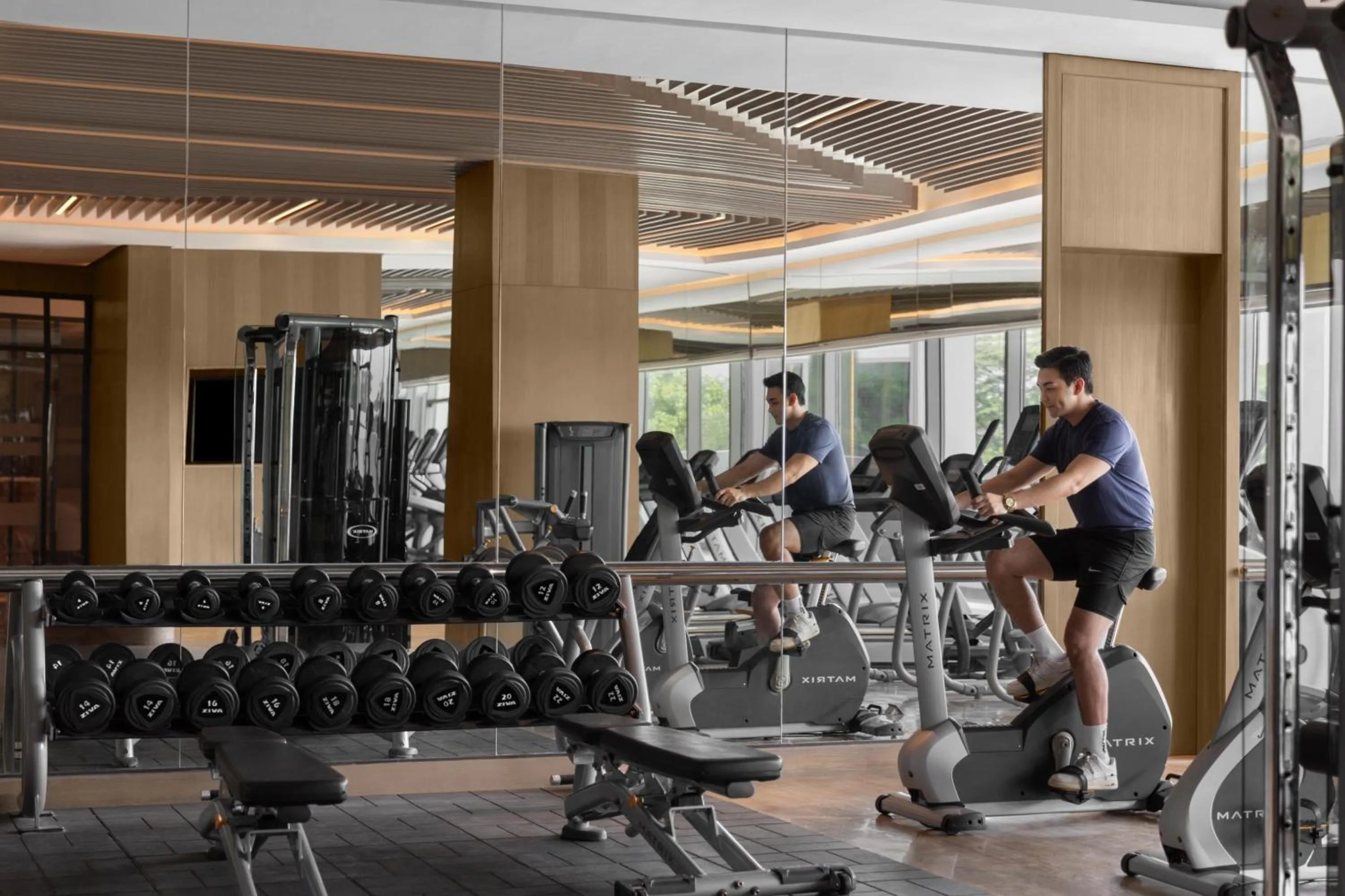 Fitness centre/facilities in Clark Marriott Hotel