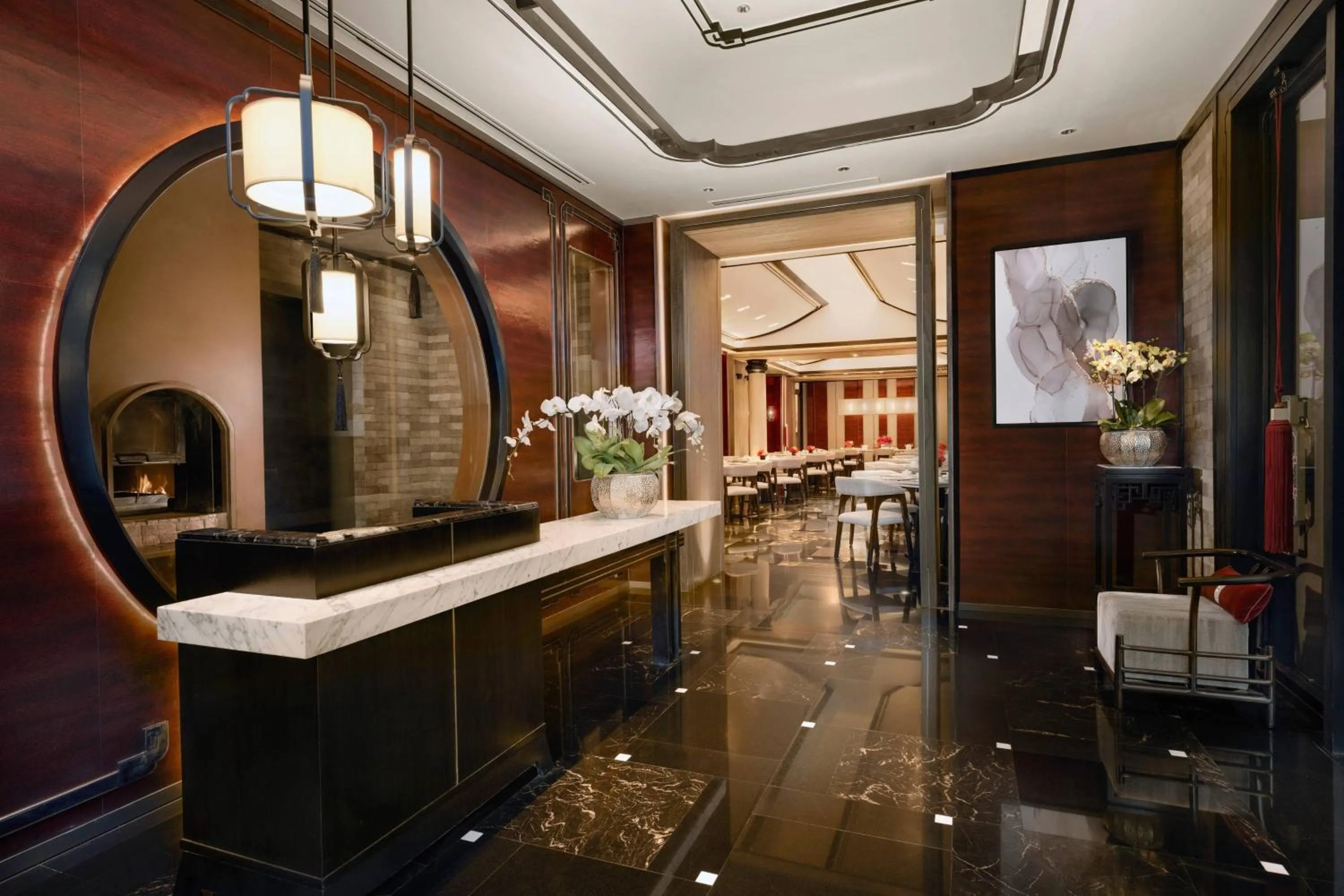 Lobby or reception in Clark Marriott Hotel