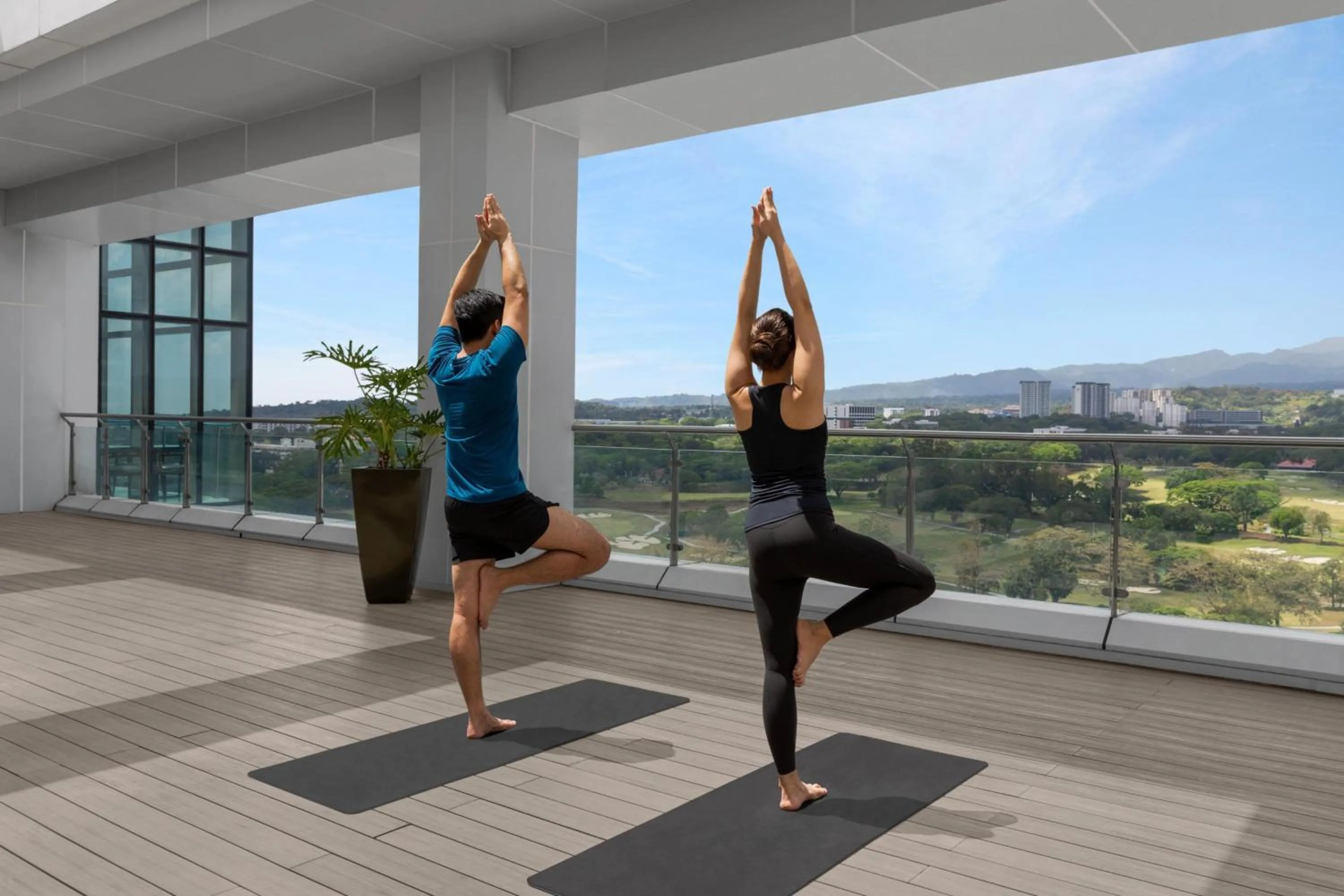 Fitness centre/facilities in Clark Marriott Hotel